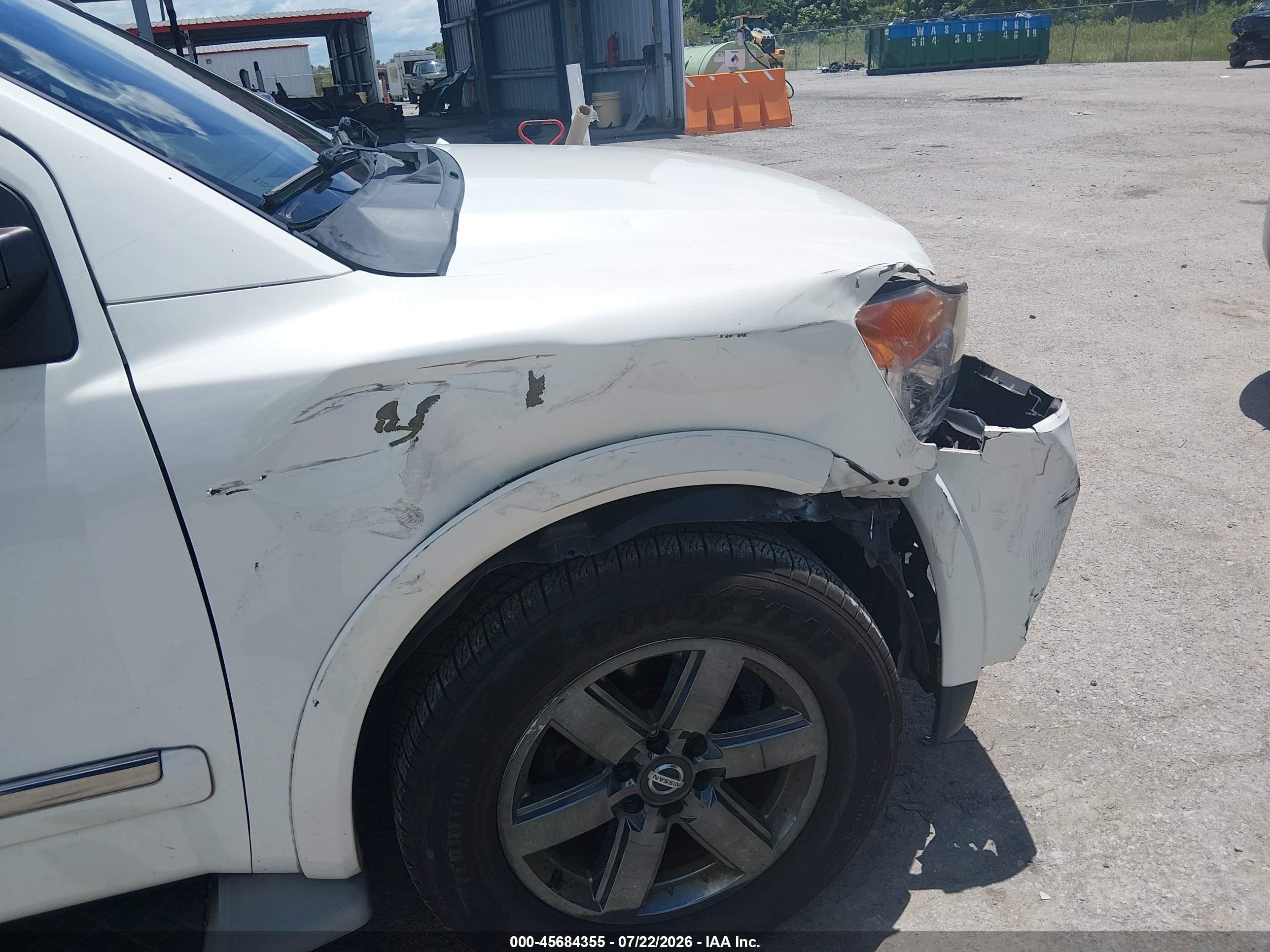 2013 Nissan Armada Platinum Белый vin: 5N1BA0NF4DN613696