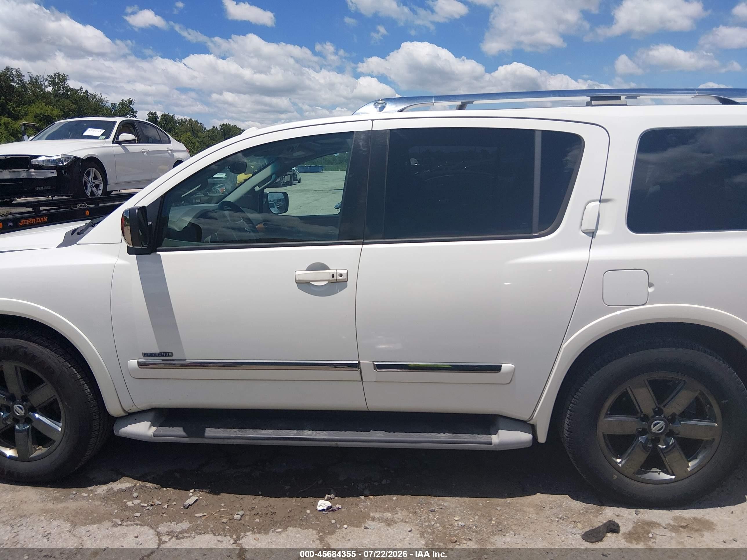 2013 Nissan Armada Platinum Белый vin: 5N1BA0NF4DN613696