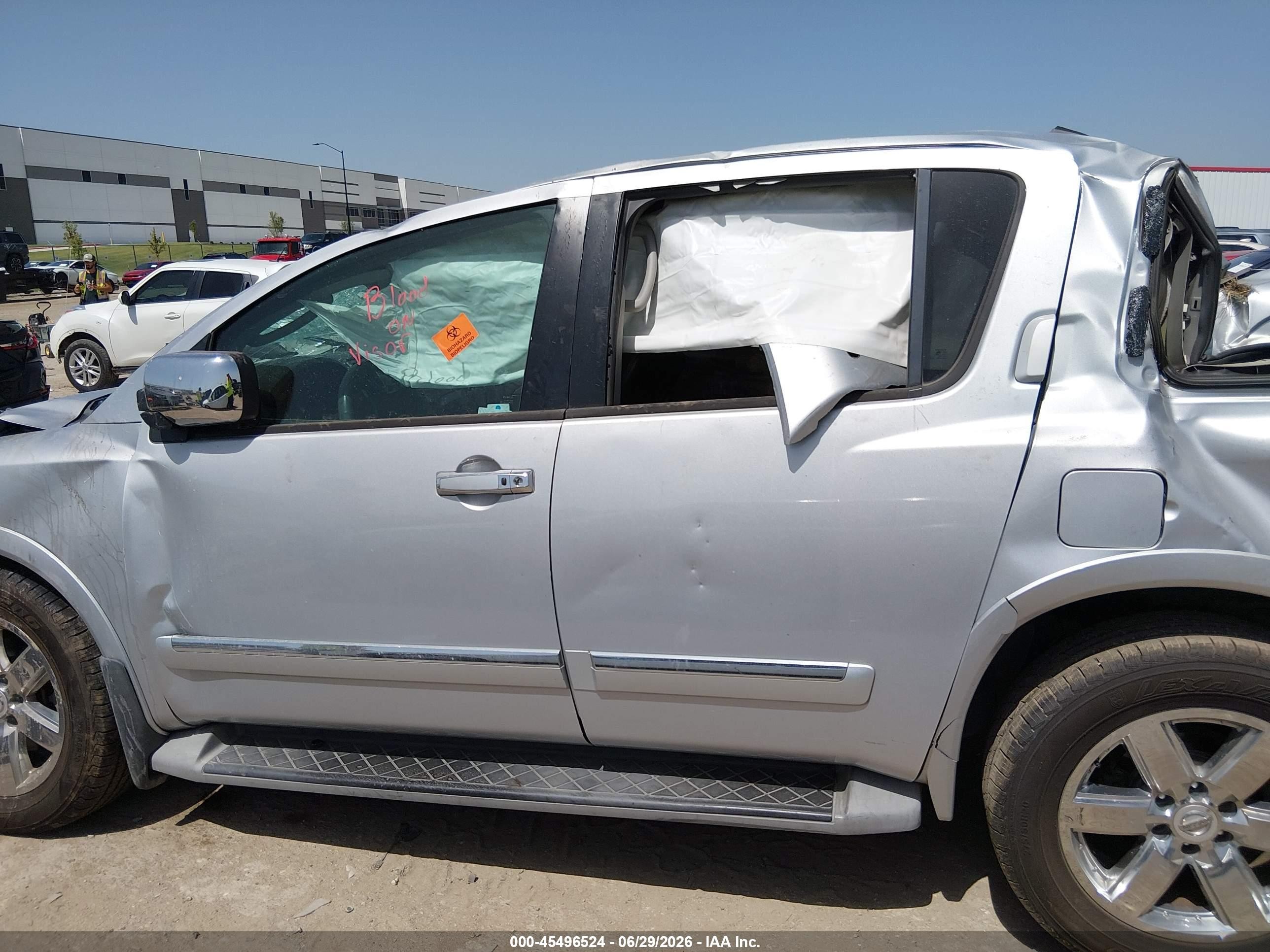 2011 Nissan Armada Platinum Silver vin: 5N1BA0NF5BN605491
