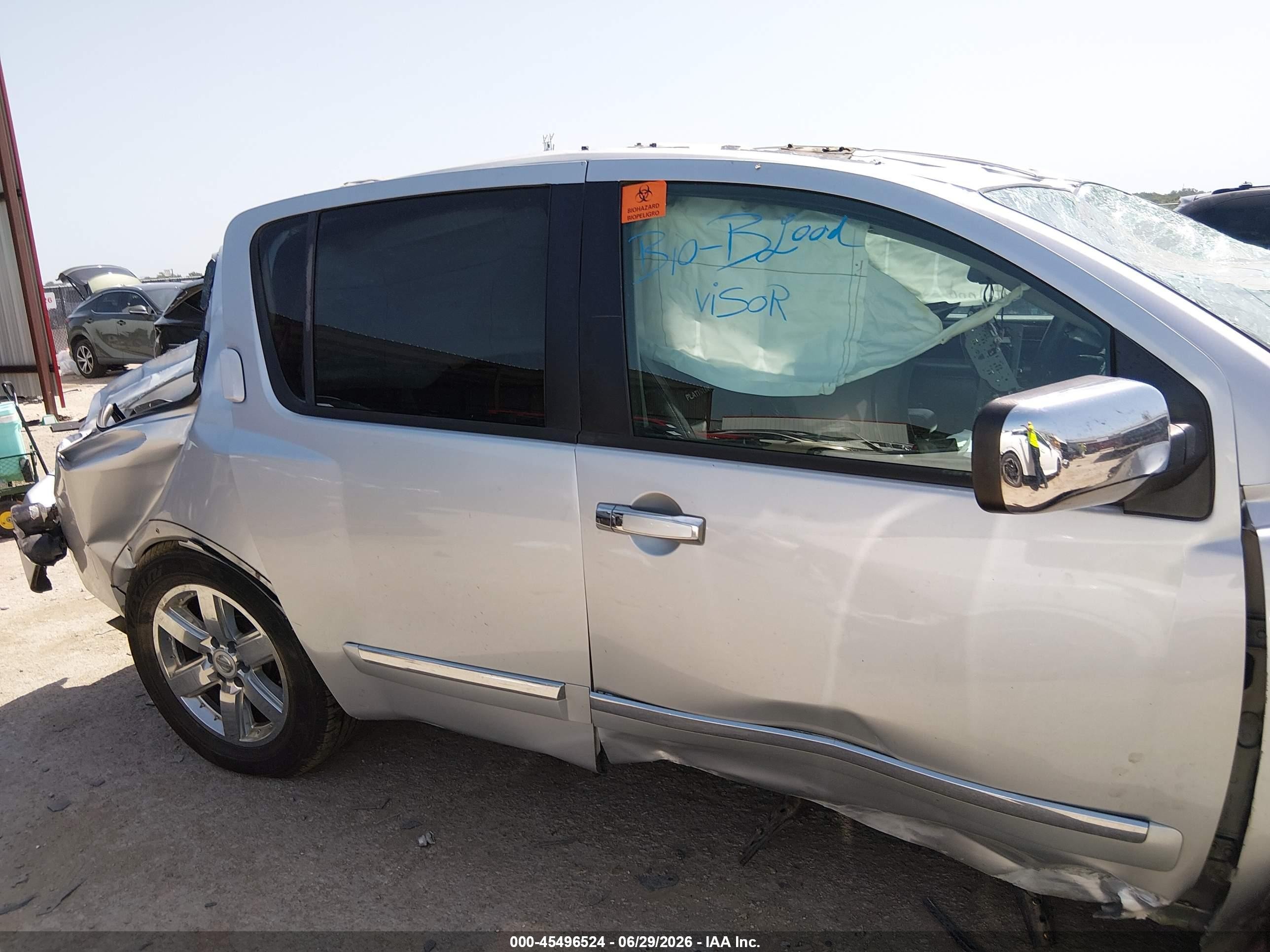 2011 Nissan Armada Platinum Silver vin: 5N1BA0NF5BN605491