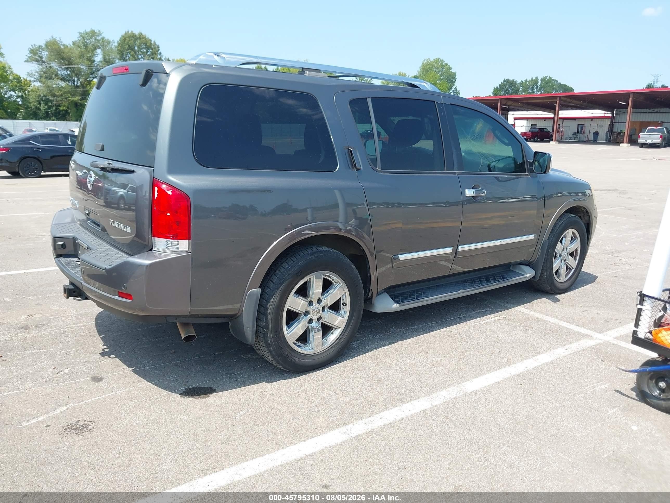 2012 Nissan Armada Platinum Gray vin: 5N1BA0NF5CN614418