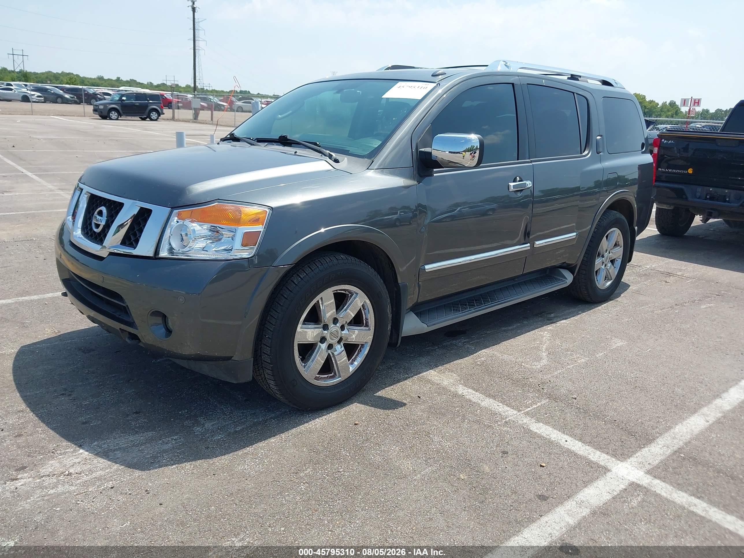 2012 Nissan Armada Platinum Gray vin: 5N1BA0NF5CN614418