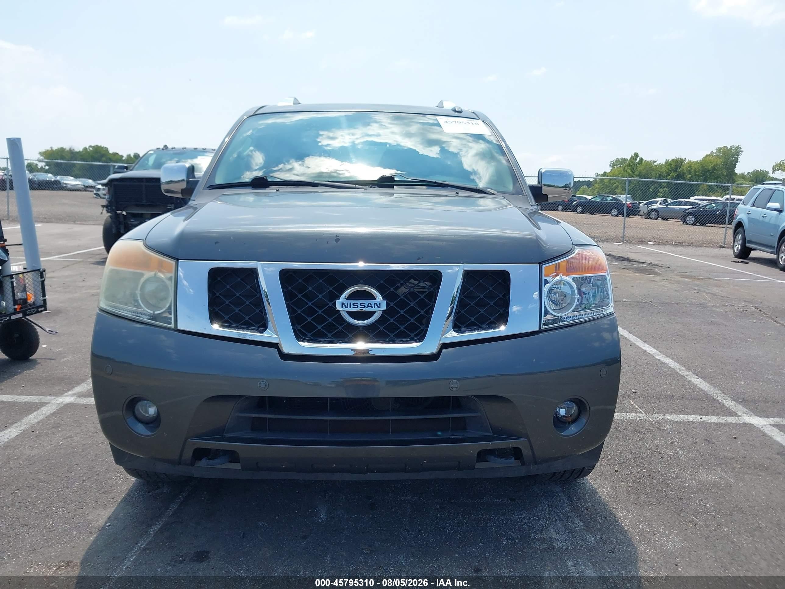2012 Nissan Armada Platinum Gray vin: 5N1BA0NF5CN614418