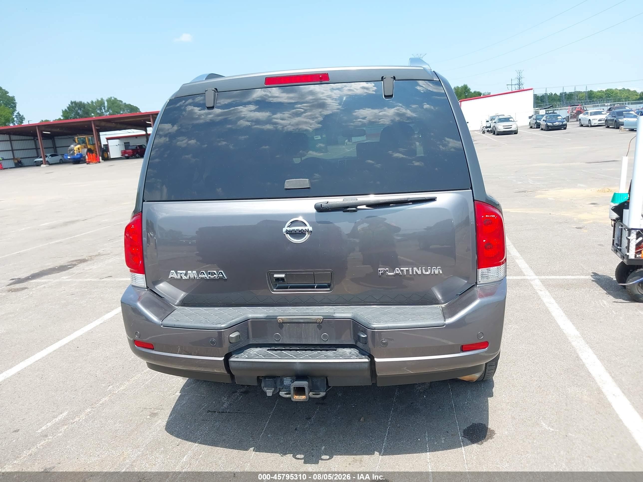 2012 Nissan Armada Platinum Gray vin: 5N1BA0NF5CN614418