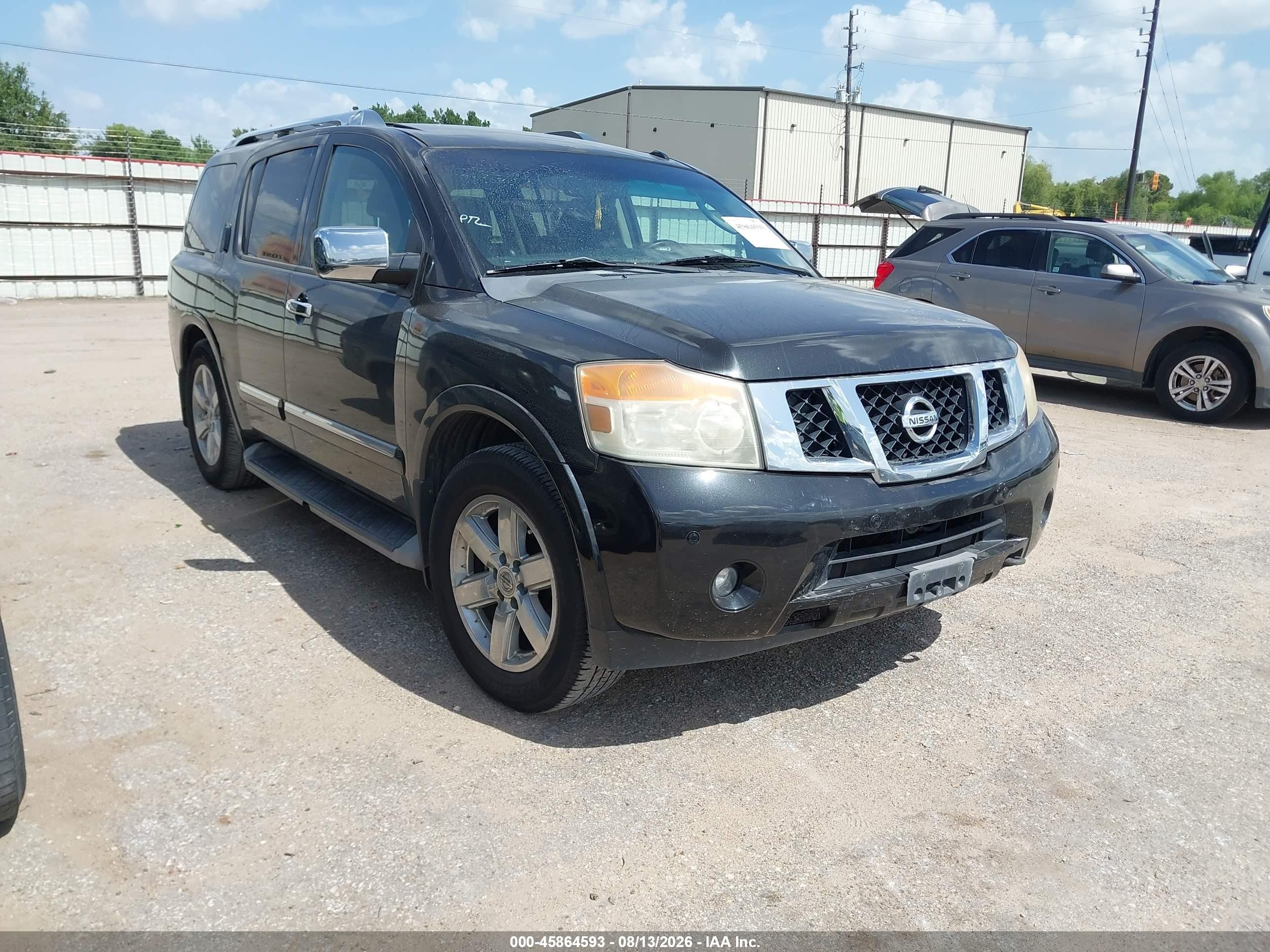 2012 Nissan Armada Platinum Black vin: 5N1BA0NF5CN617397
