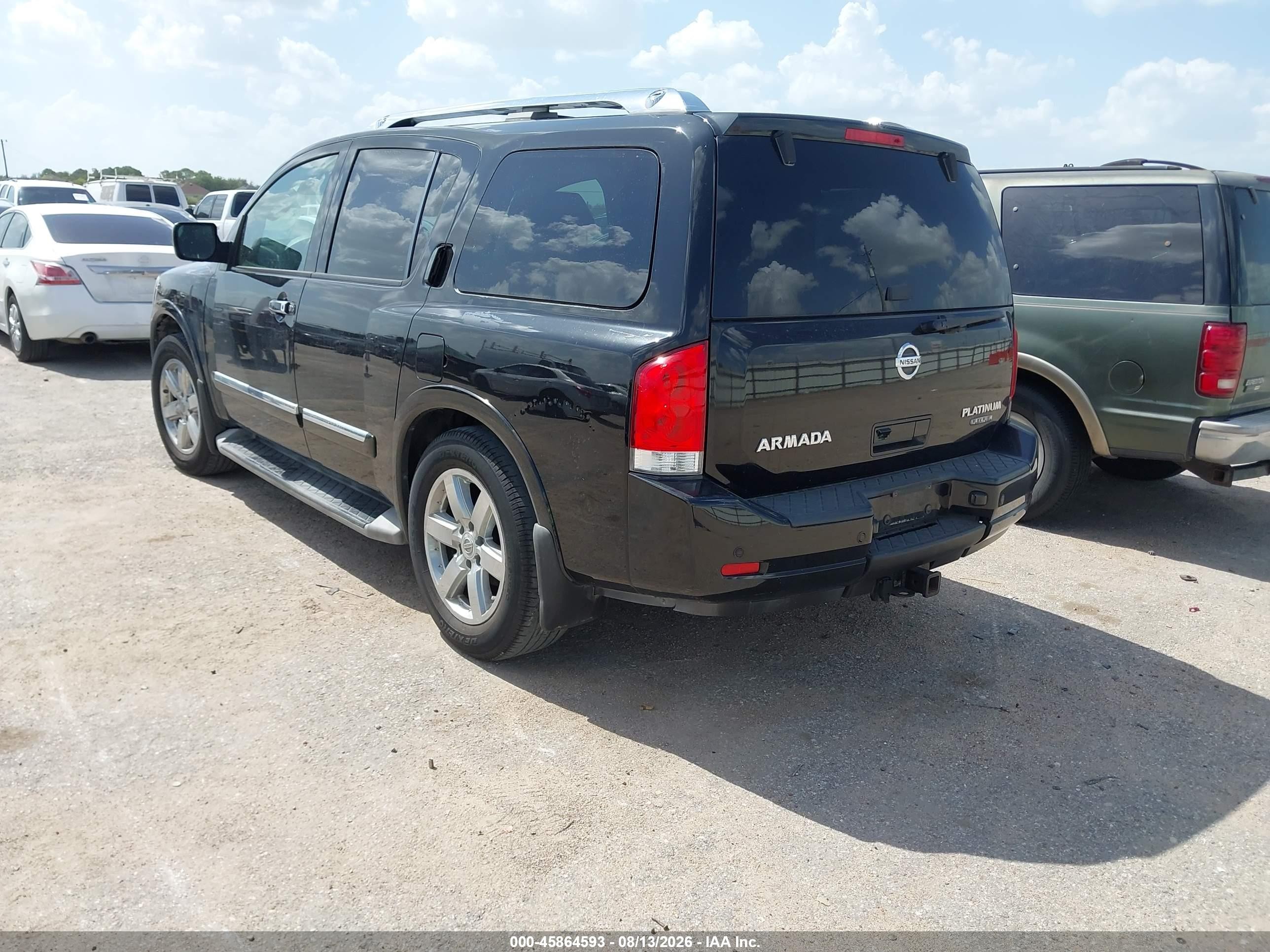 2012 Nissan Armada Platinum Black vin: 5N1BA0NF5CN617397