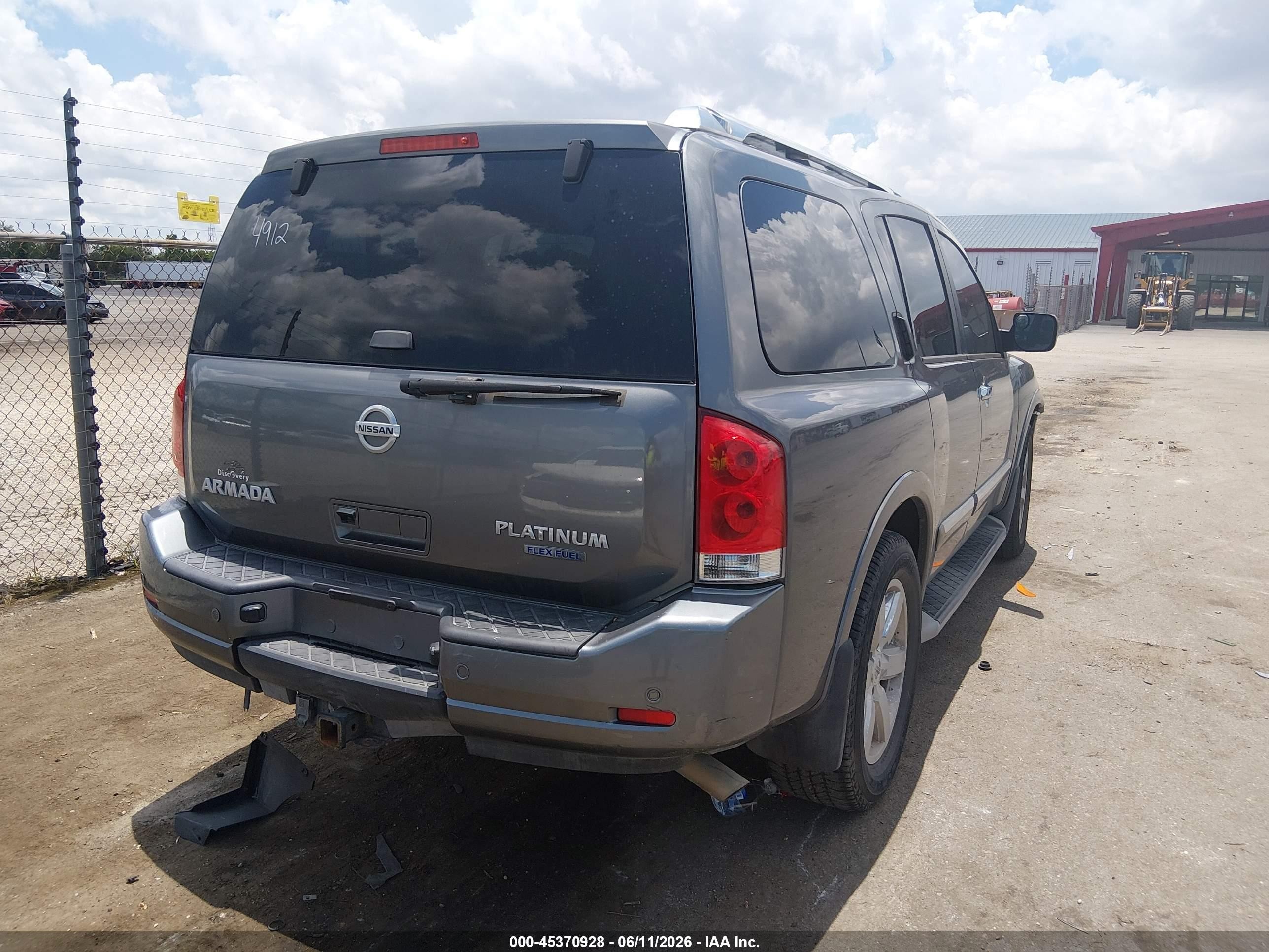 2013 Nissan Armada Platinum Серый vin: 5N1BA0NF5DN604912