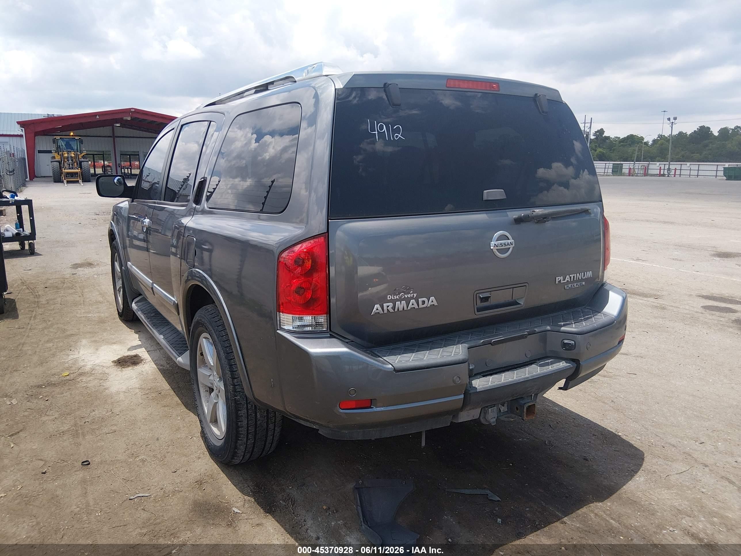 2013 Nissan Armada Platinum Серый vin: 5N1BA0NF5DN604912
