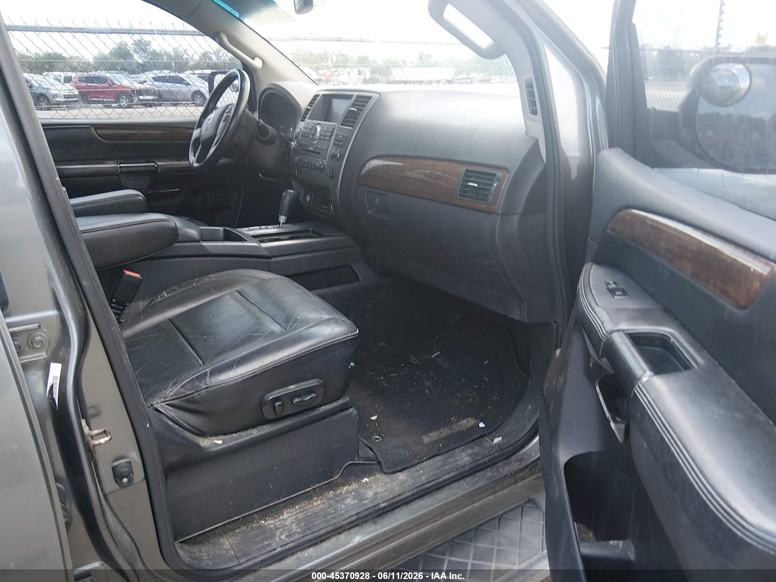 2013 Nissan Armada Platinum Серый vin: 5N1BA0NF5DN604912