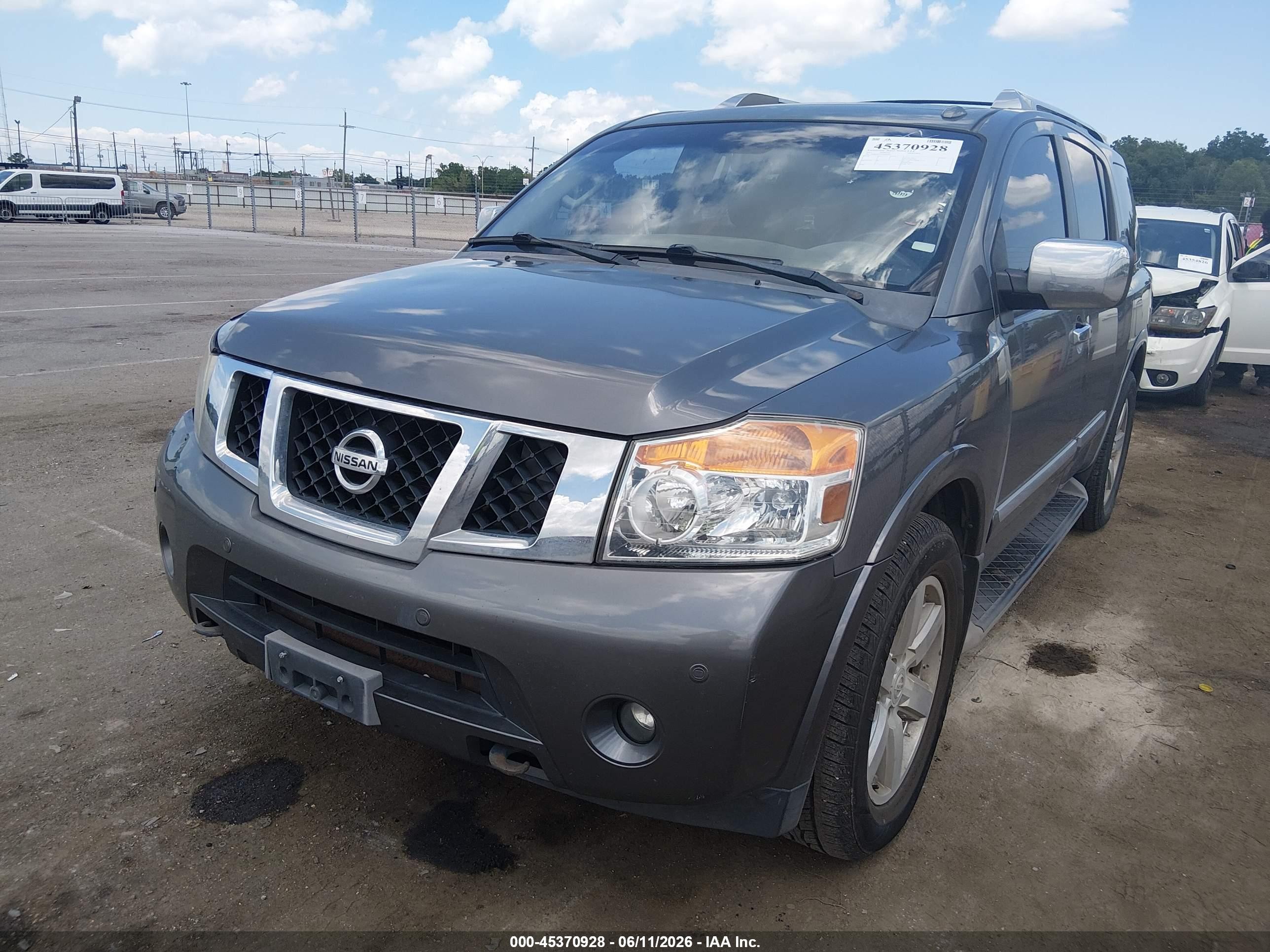 2013 Nissan Armada Platinum Серый vin: 5N1BA0NF5DN604912