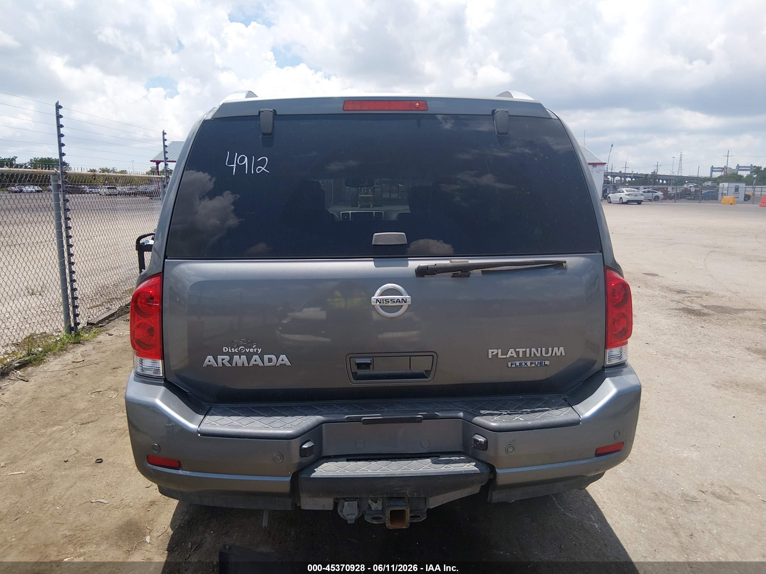 2013 Nissan Armada Platinum Серый vin: 5N1BA0NF5DN604912