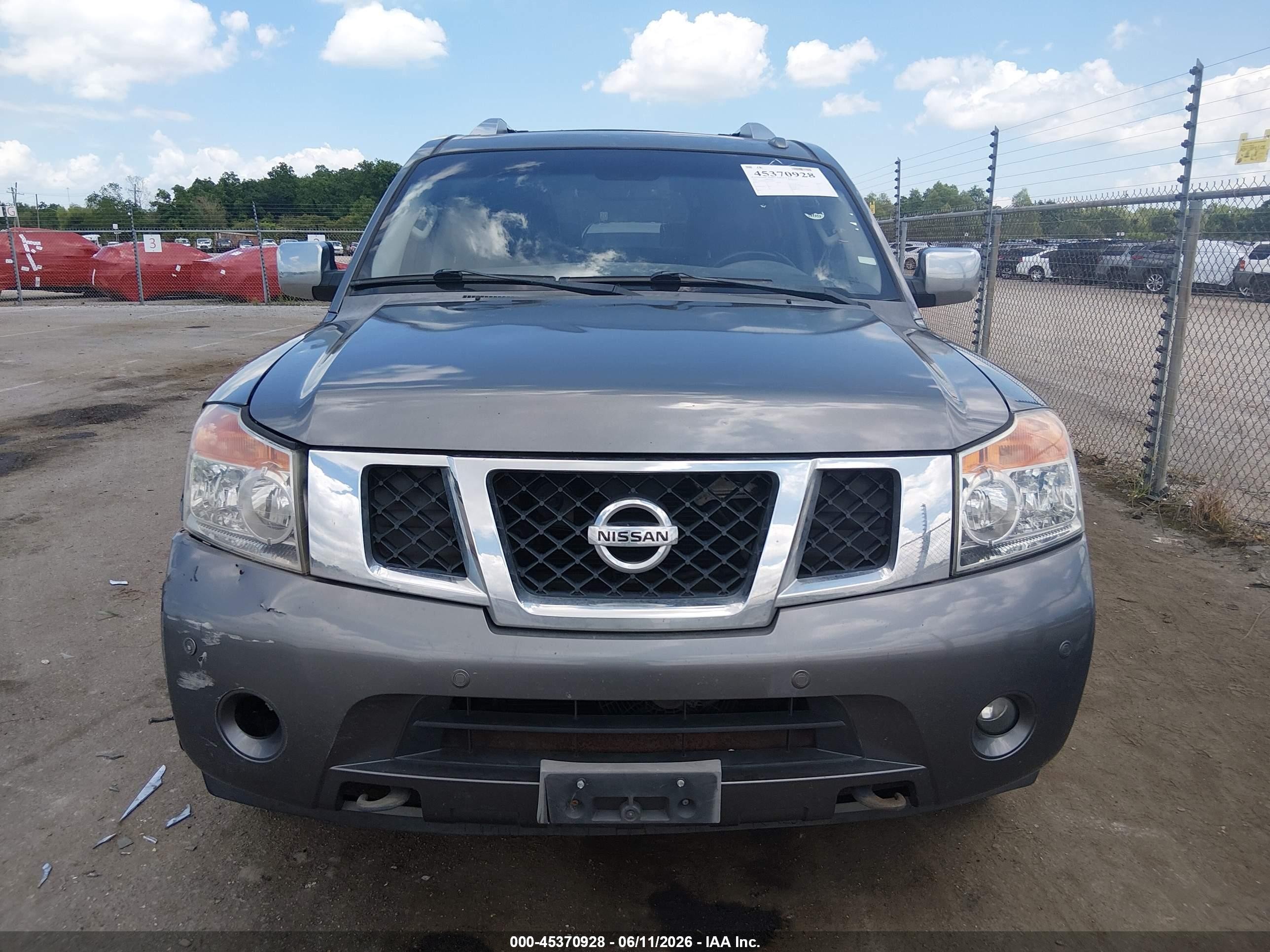 2013 Nissan Armada Platinum Серый vin: 5N1BA0NF5DN604912