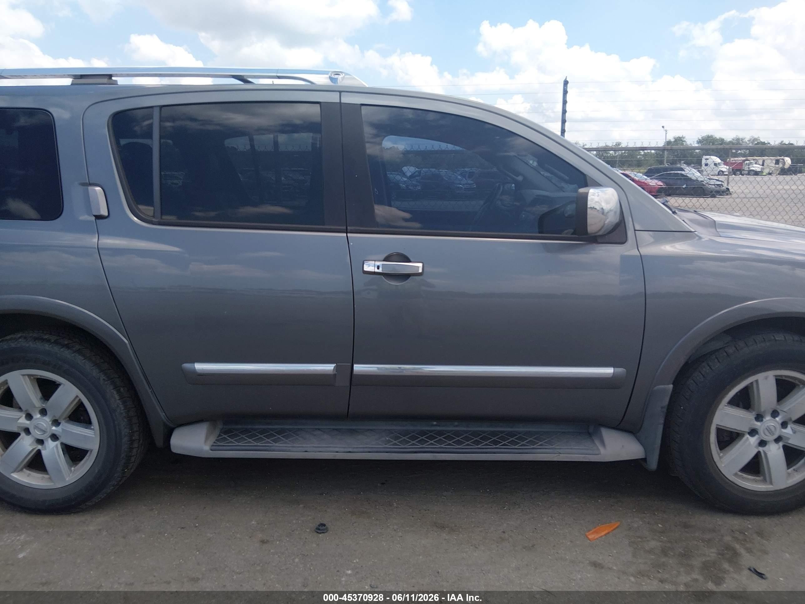 2013 Nissan Armada Platinum Серый vin: 5N1BA0NF5DN604912
