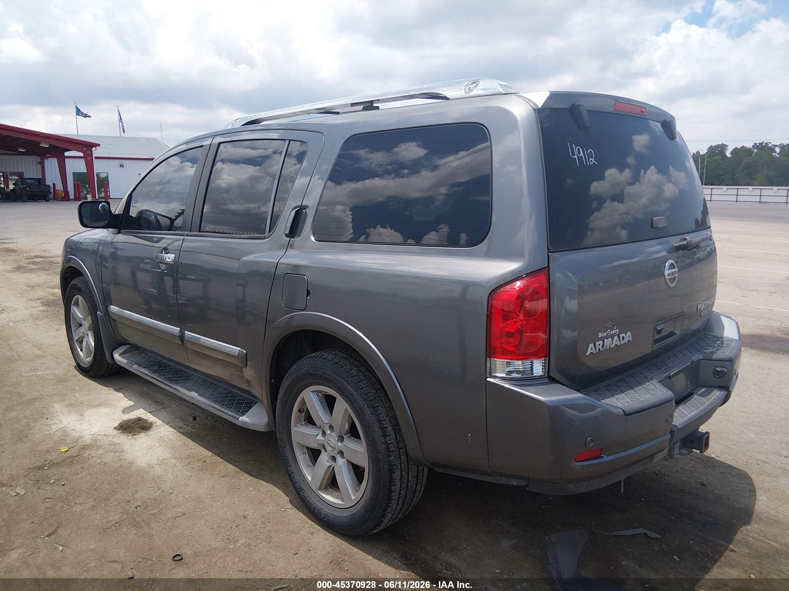 2013 Nissan Armada Platinum Серый vin: 5N1BA0NF5DN604912