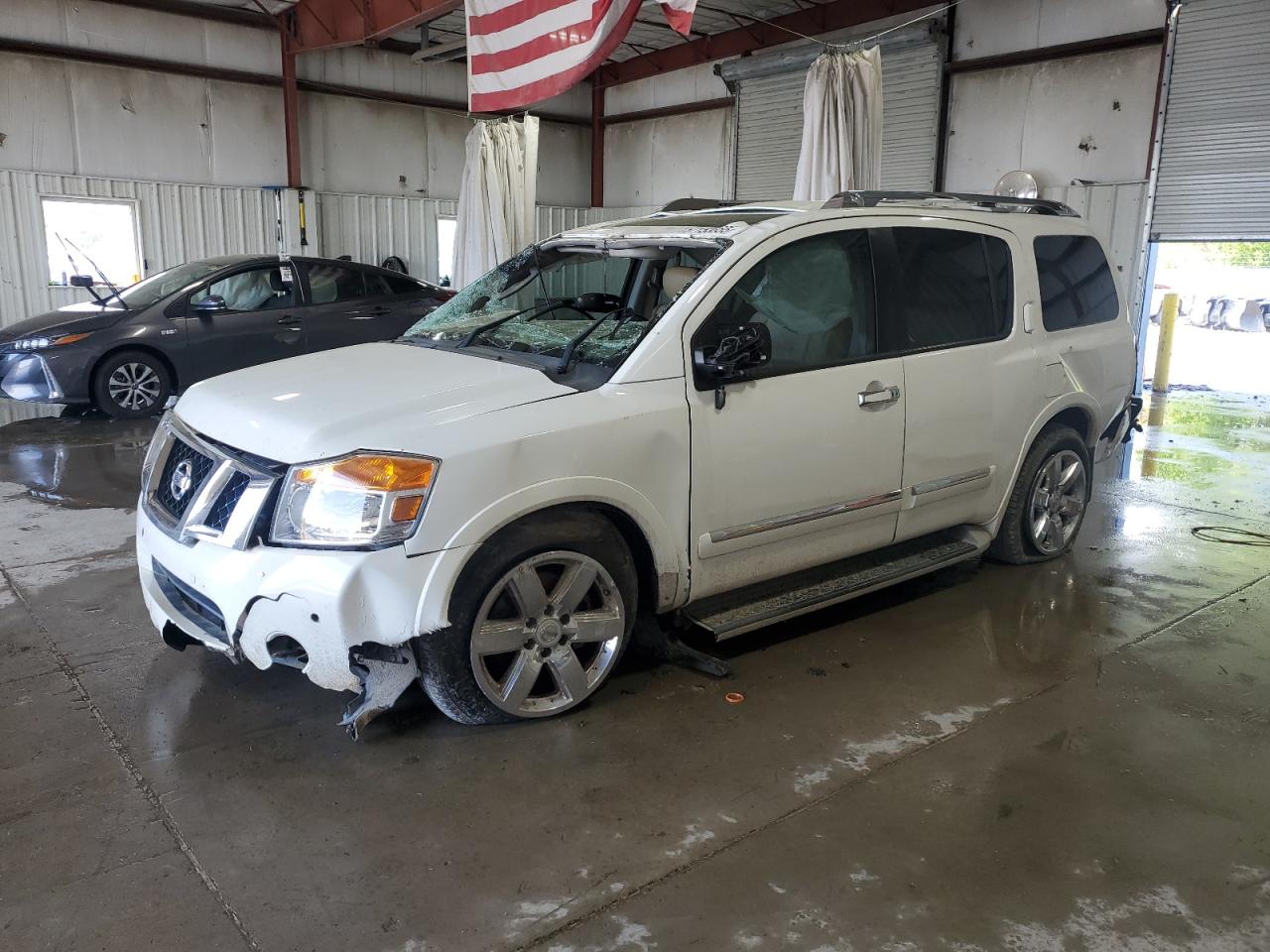 2011 Nissan Armada Platinum White vin: 5N1BA0NF6BN609131