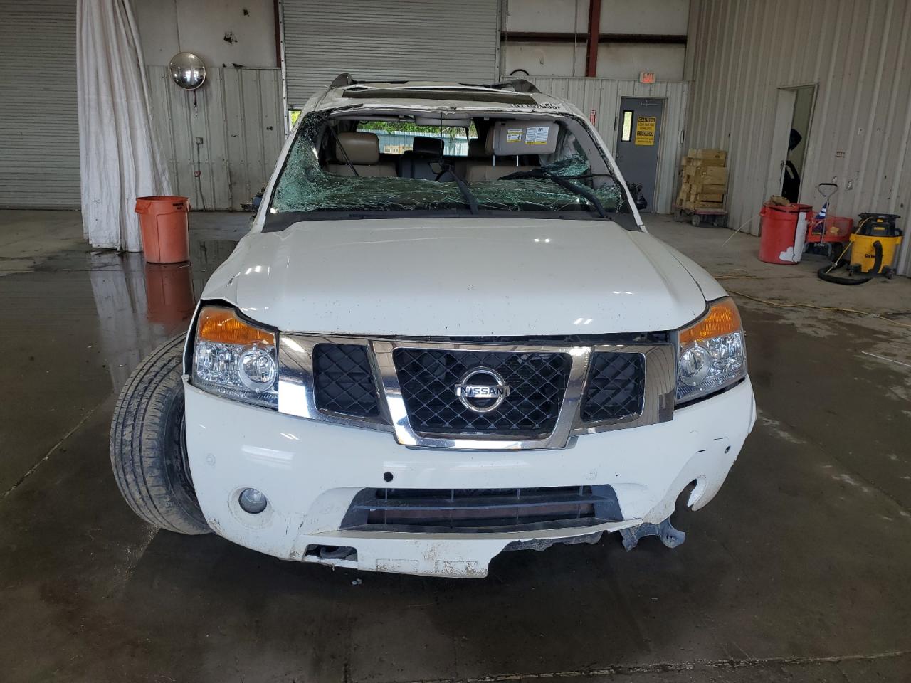 2011 Nissan Armada Platinum White vin: 5N1BA0NF6BN609131