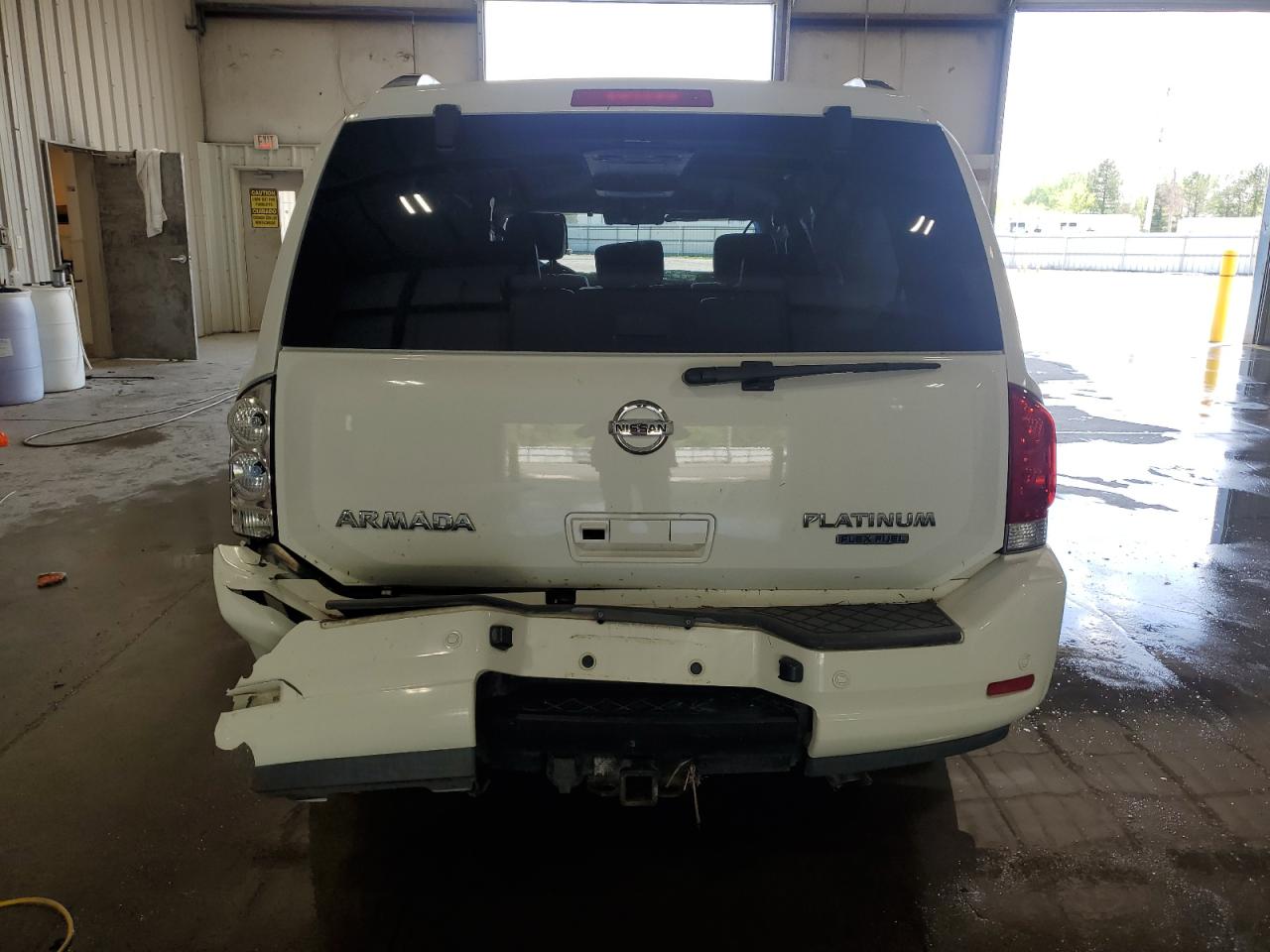2011 Nissan Armada Platinum White vin: 5N1BA0NF6BN609131