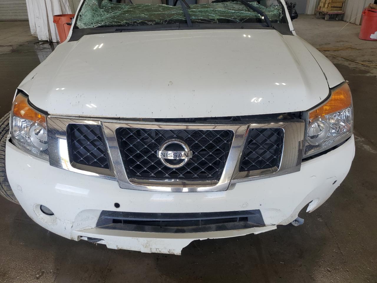 2011 Nissan Armada Platinum White vin: 5N1BA0NF6BN609131