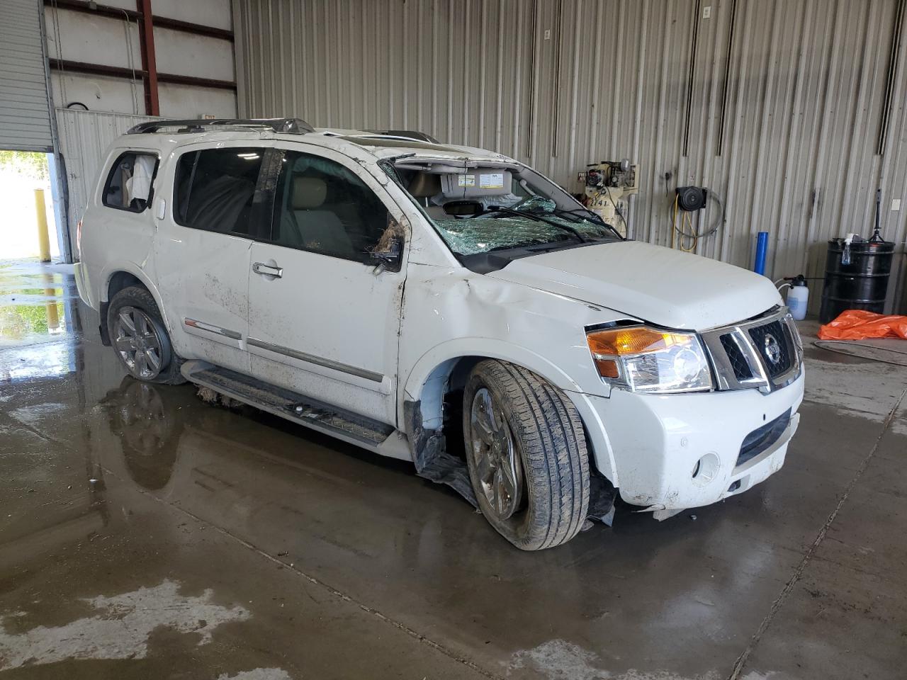 2011 Nissan Armada Platinum White vin: 5N1BA0NF6BN609131