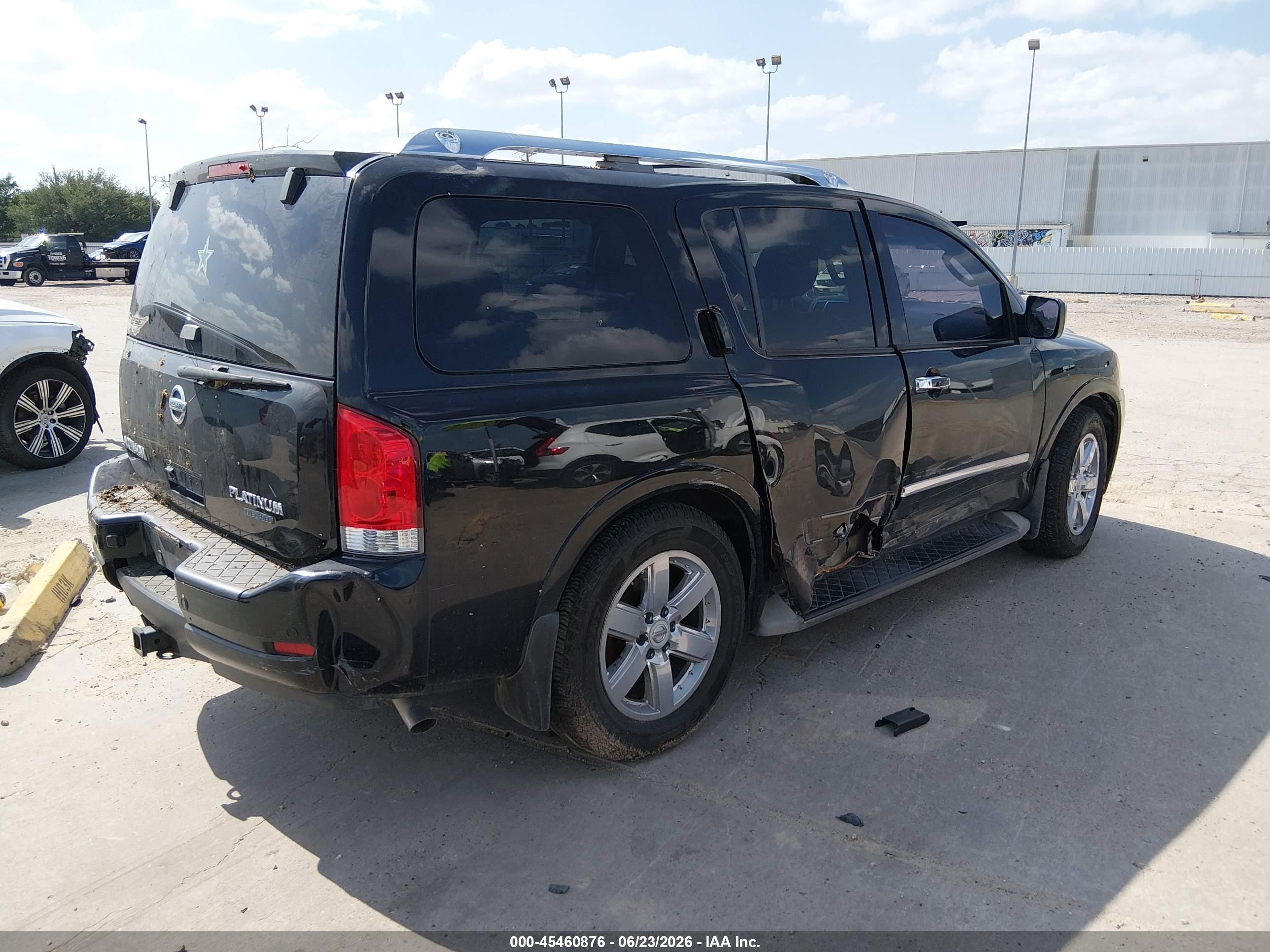 2011 Nissan Armada Platinum Black vin: 5N1BA0NF8BN607784