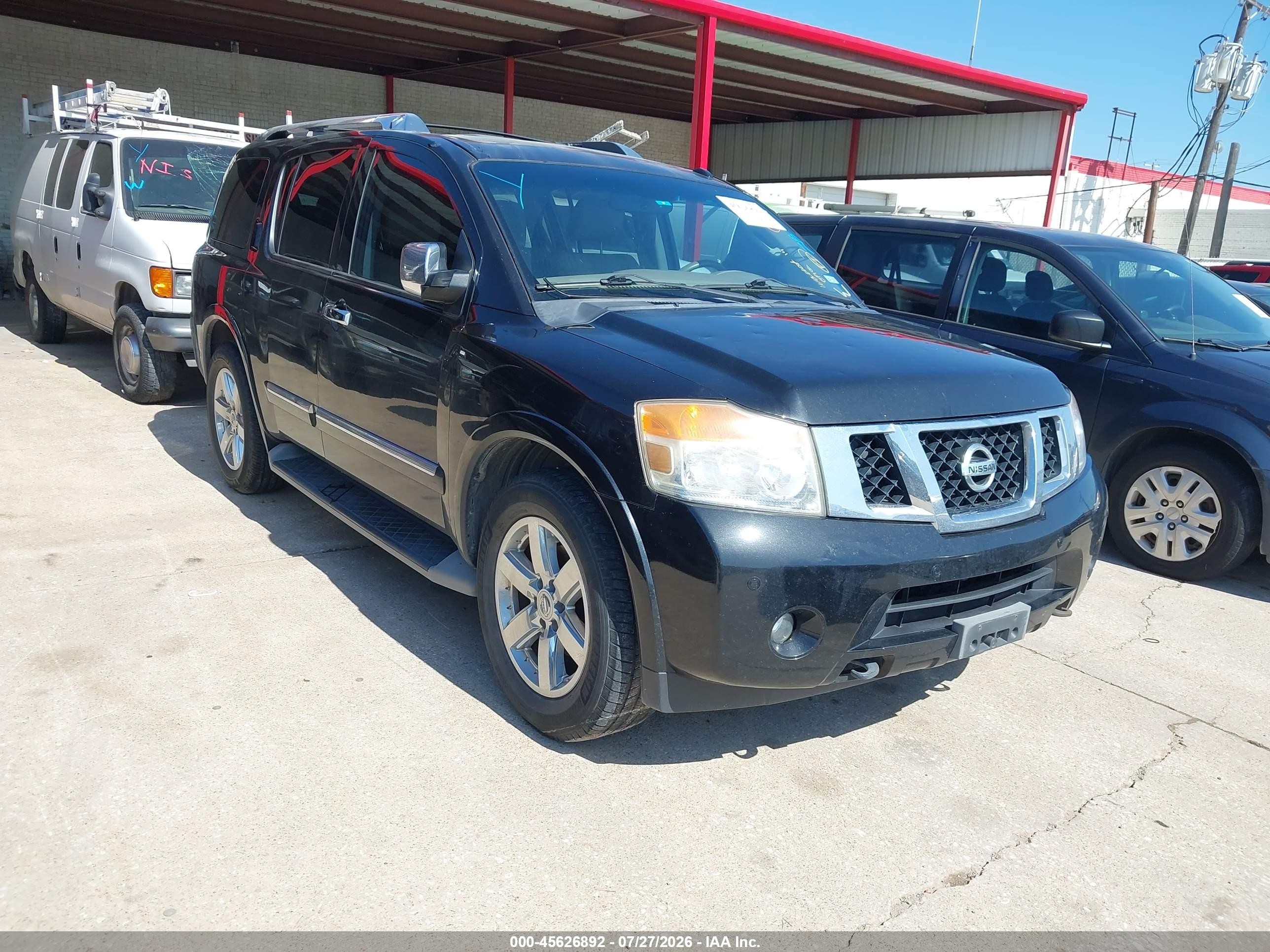 2012 Nissan Armada Platinum Black vin: 5N1BA0NF8CN607267