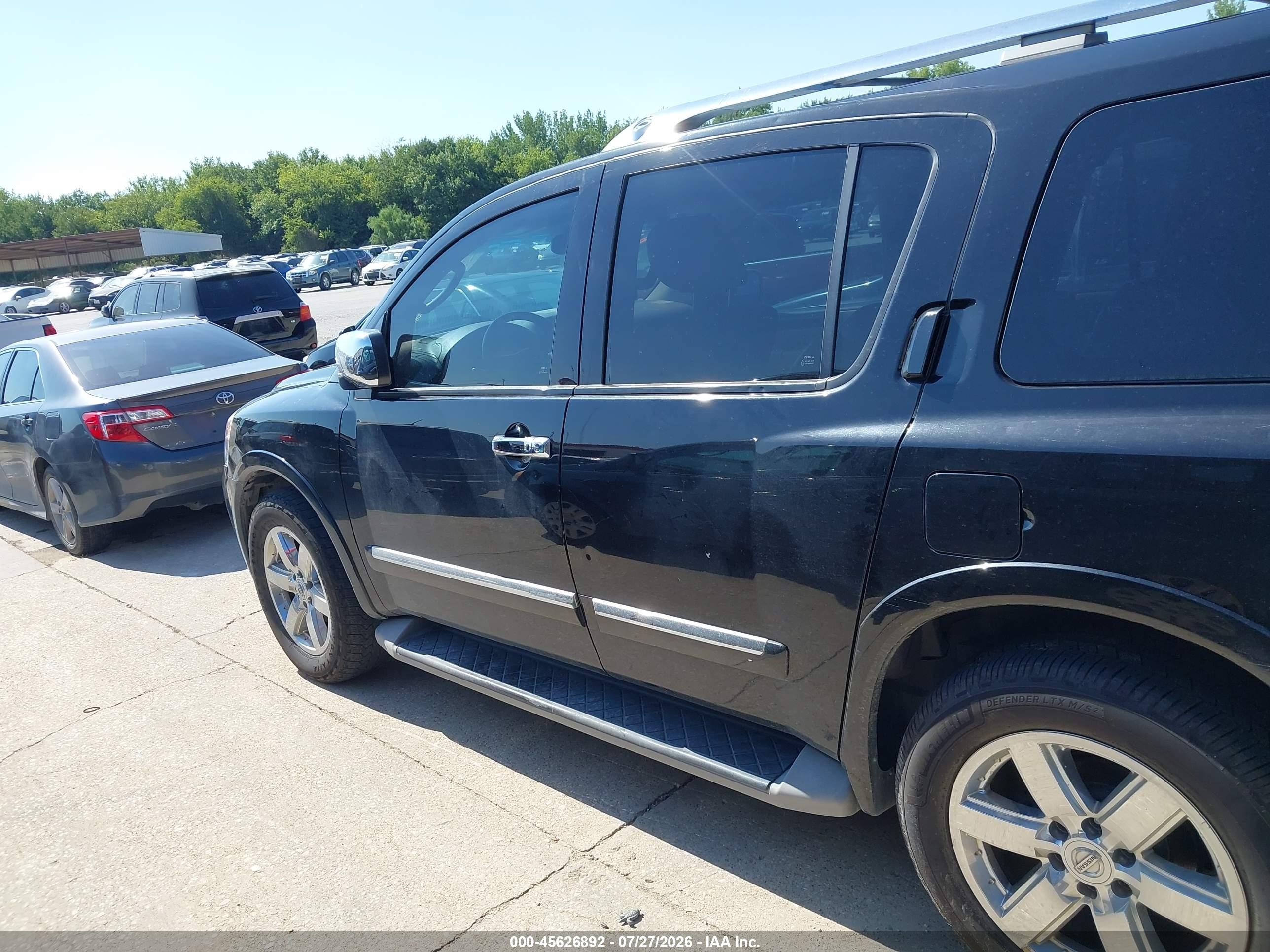 2012 Nissan Armada Platinum Black vin: 5N1BA0NF8CN607267