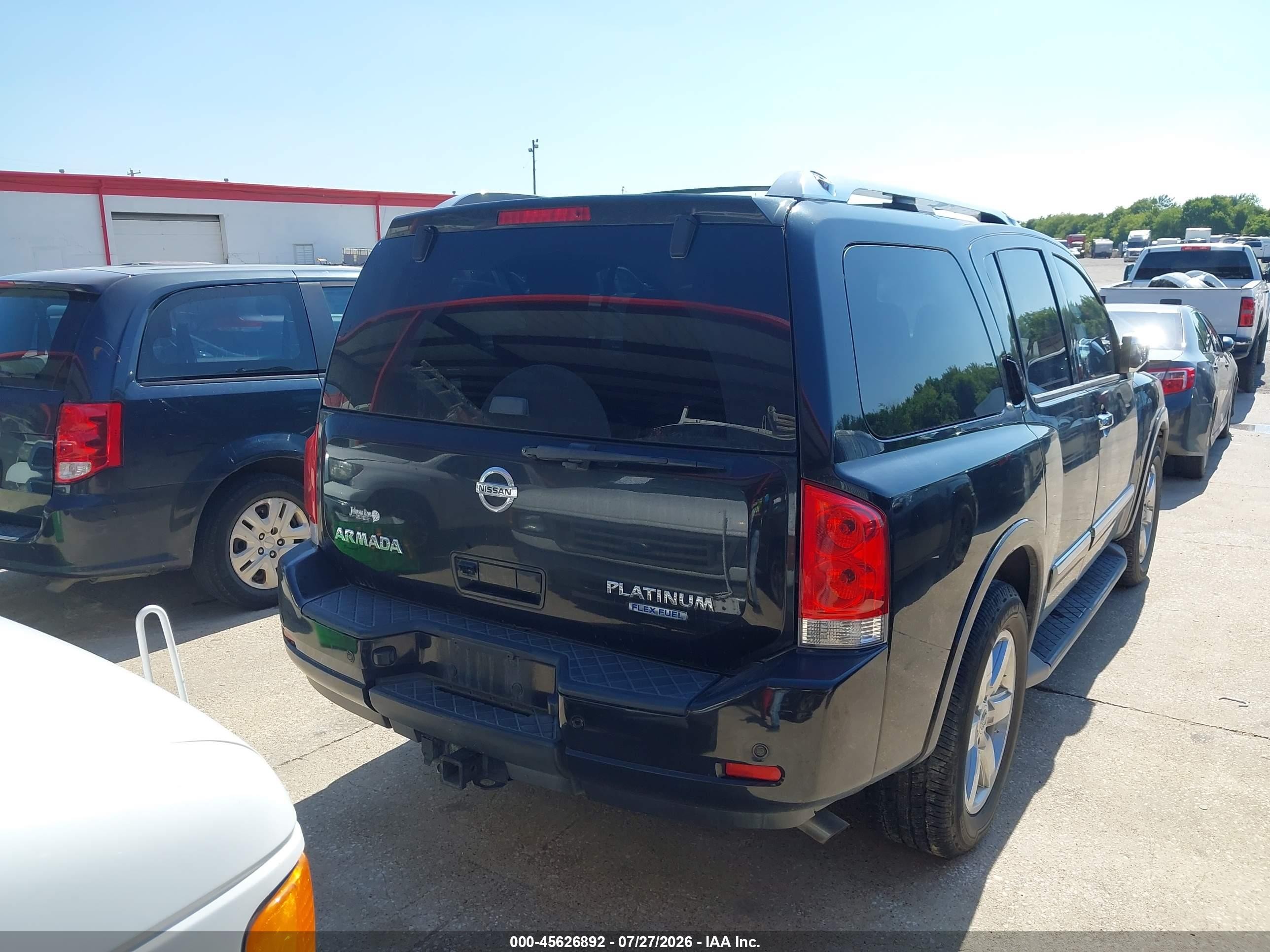 2012 Nissan Armada Platinum Black vin: 5N1BA0NF8CN607267
