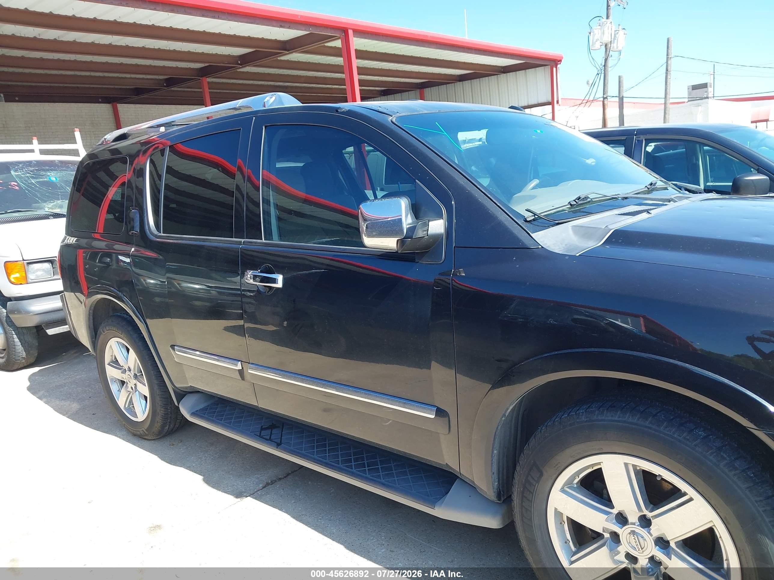 2012 Nissan Armada Platinum Black vin: 5N1BA0NF8CN607267