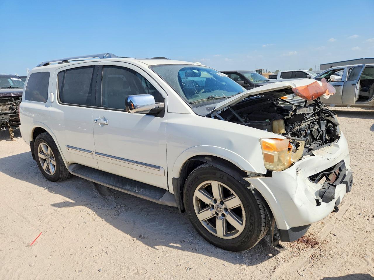 2011 Nissan Armada Platinum White vin: 5N1BA0NF9BN600780