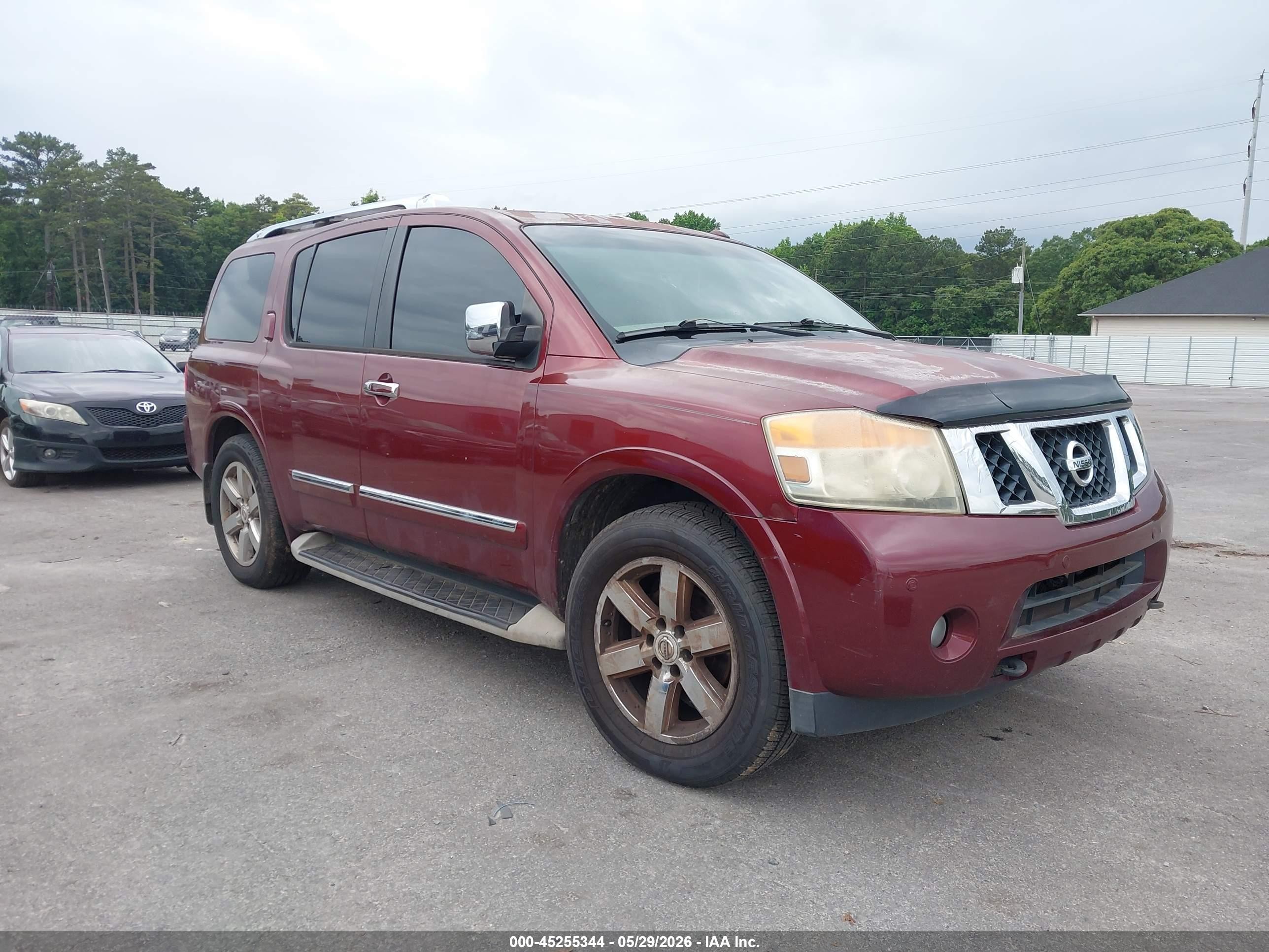 2011 Nissan Armada Platinum Burgundy vin: 5N1BA0NF9BN608393