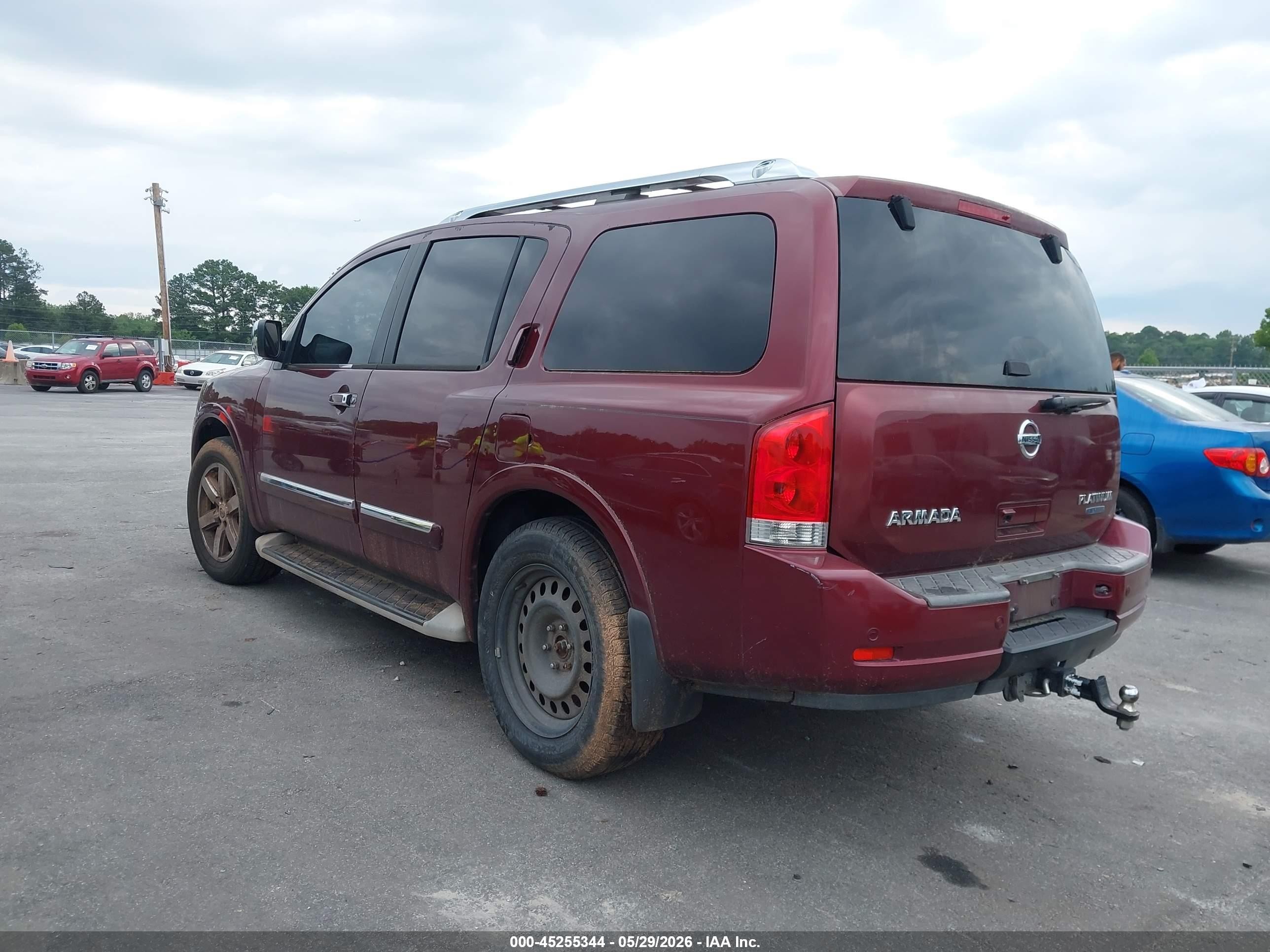 2011 Nissan Armada Platinum Burgundy vin: 5N1BA0NF9BN608393