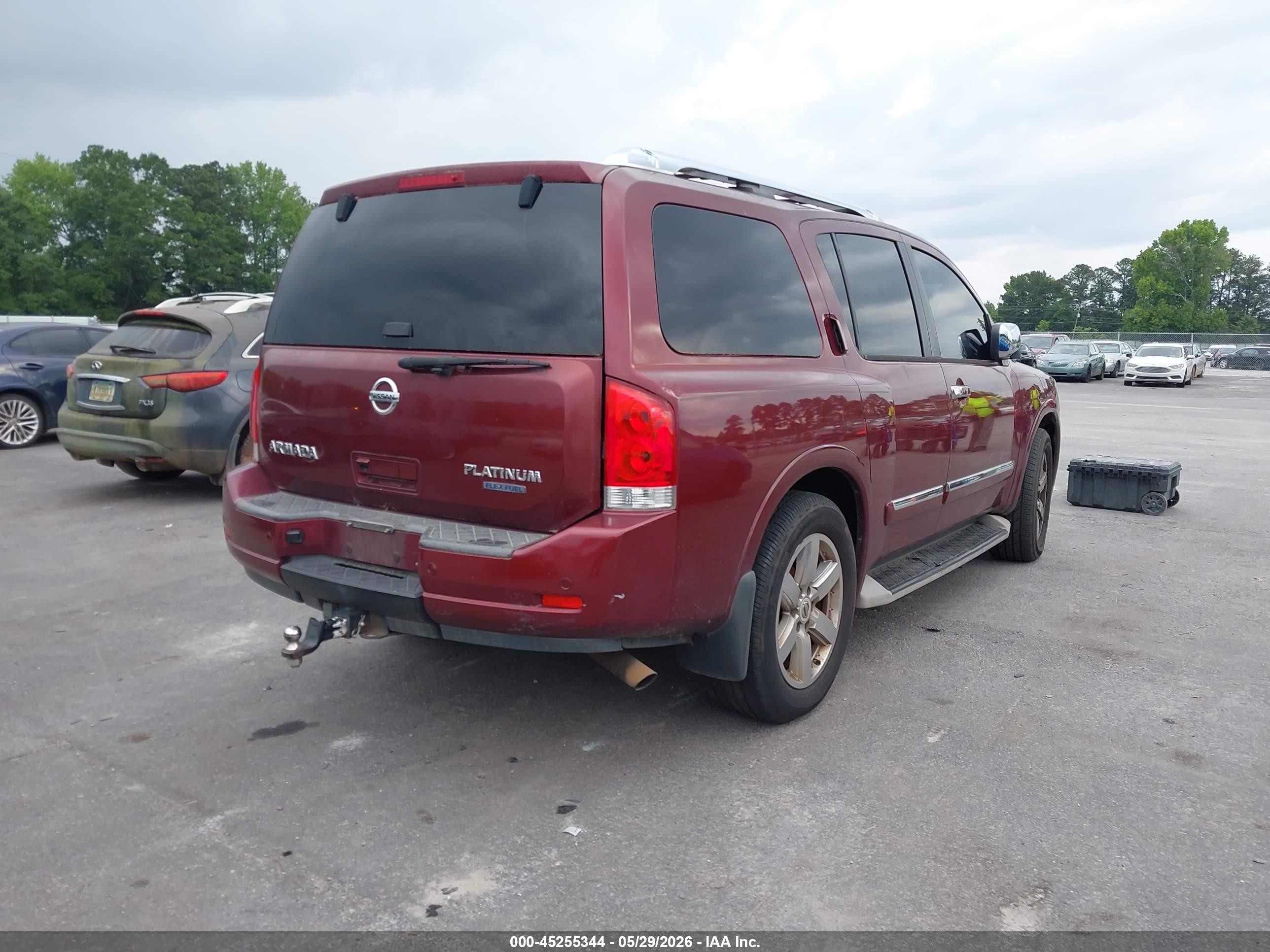 2011 Nissan Armada Platinum Burgundy vin: 5N1BA0NF9BN608393