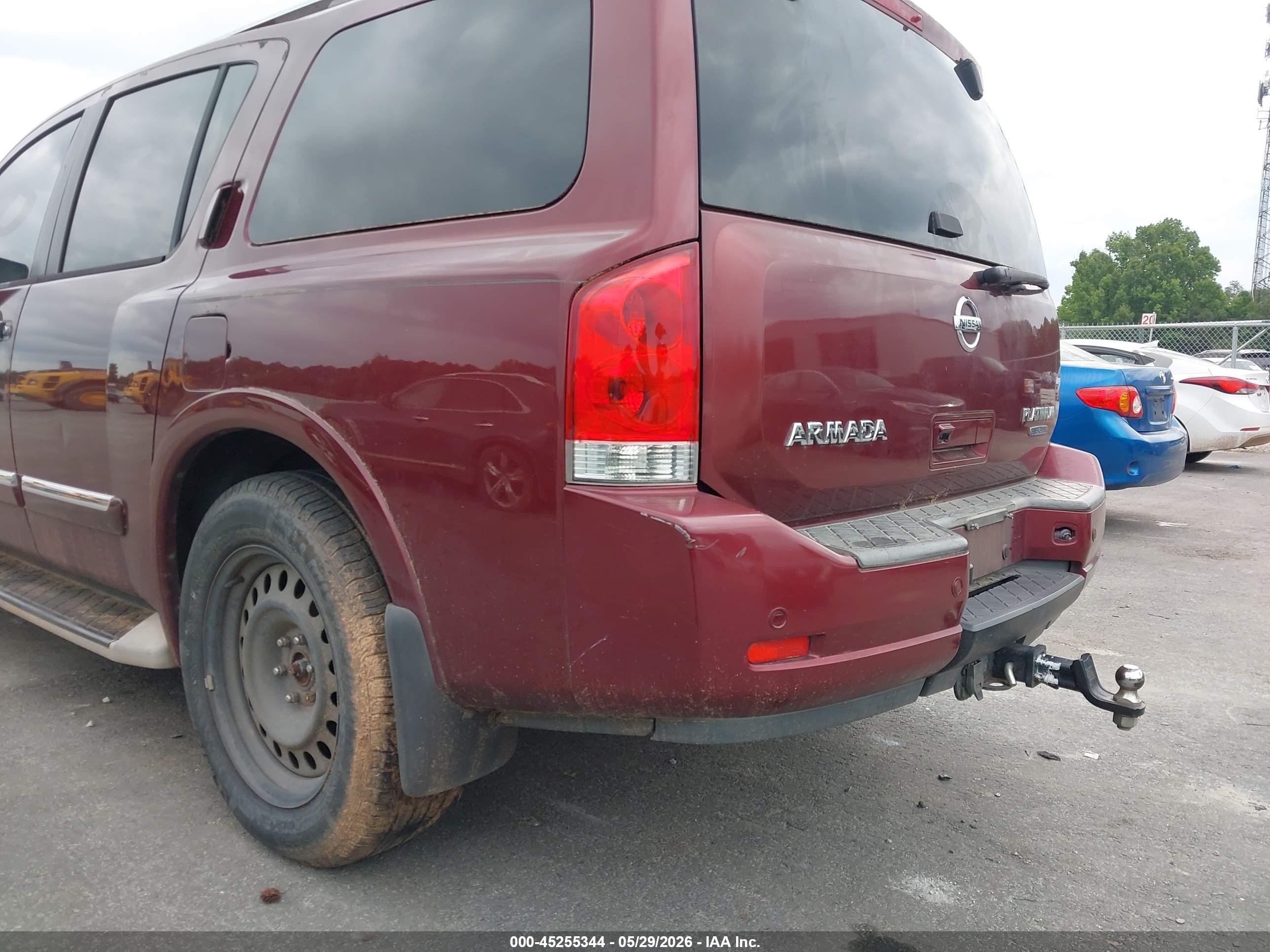 2011 Nissan Armada Platinum Burgundy vin: 5N1BA0NF9BN608393