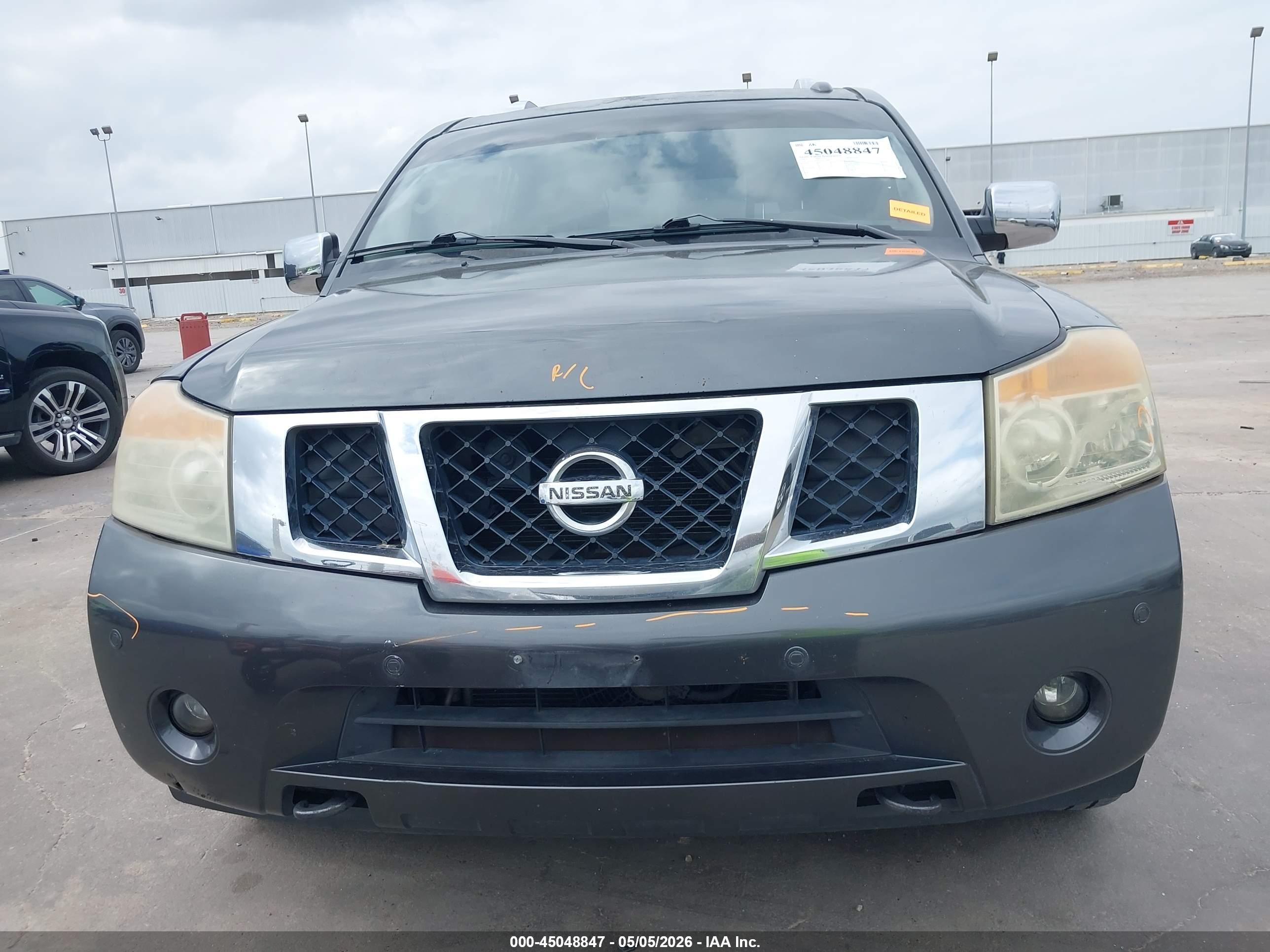 2012 Nissan Armada Platinum Gray vin: 5N1BA0NF9CN613787