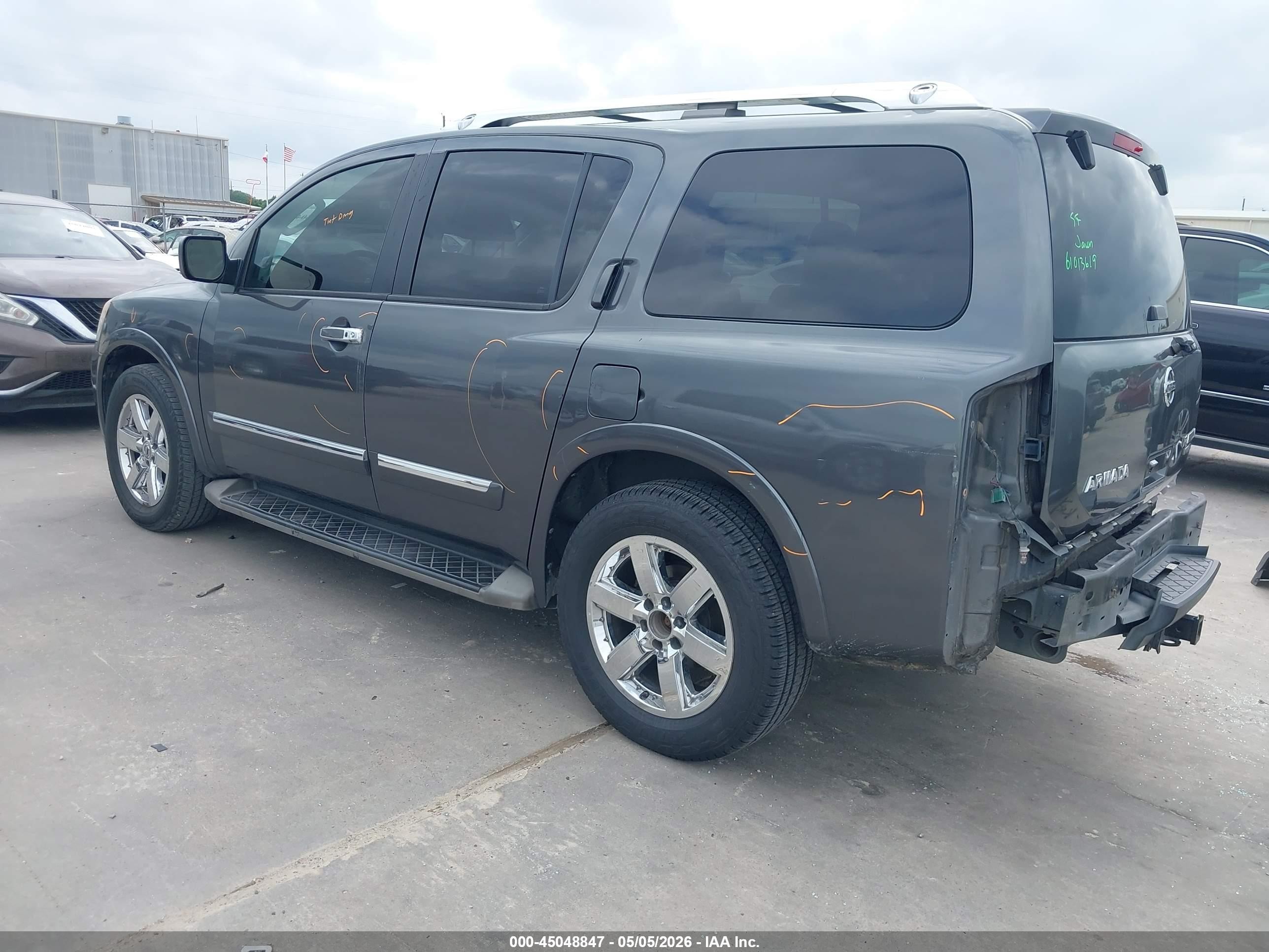 2012 Nissan Armada Platinum Gray vin: 5N1BA0NF9CN613787