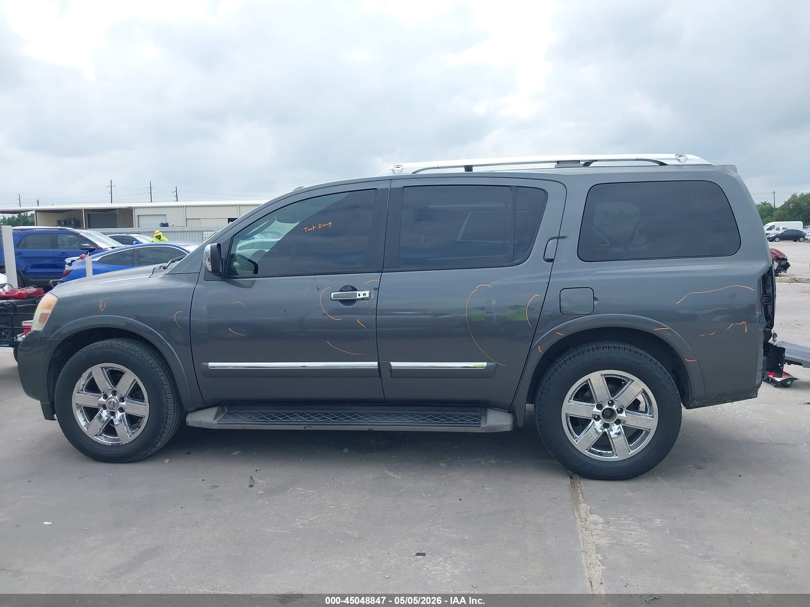 2012 Nissan Armada Platinum Gray vin: 5N1BA0NF9CN613787