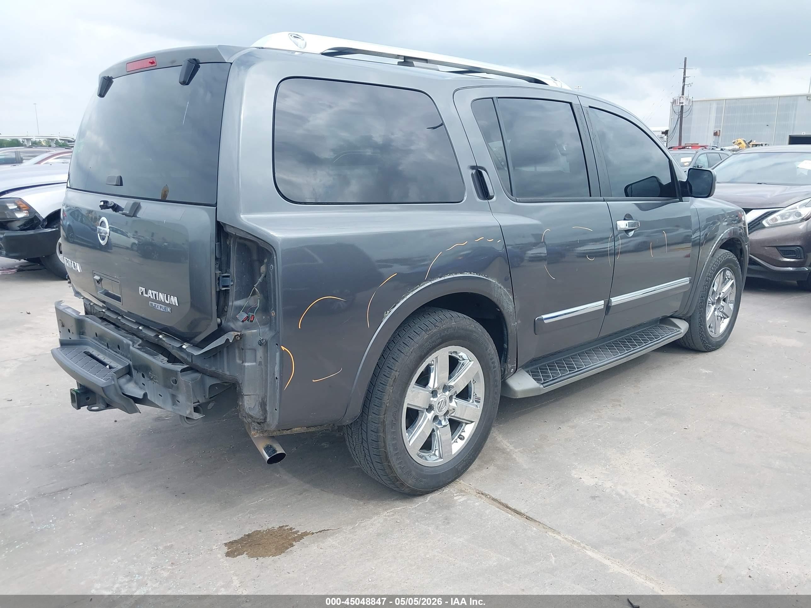2012 Nissan Armada Platinum Gray vin: 5N1BA0NF9CN613787
