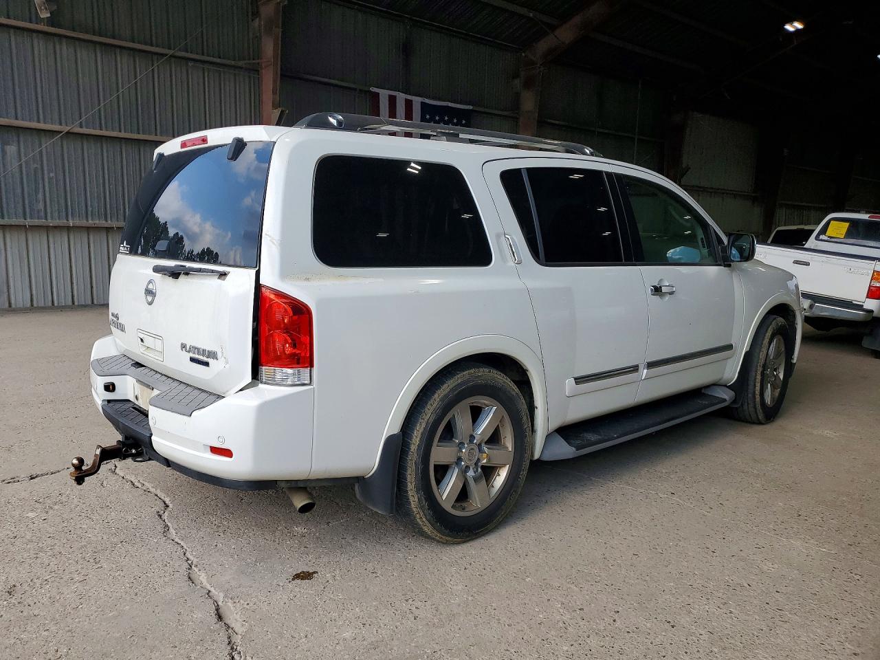 2011 Nissan Armada Platinum White vin: 5N1BA0NFXBN610153