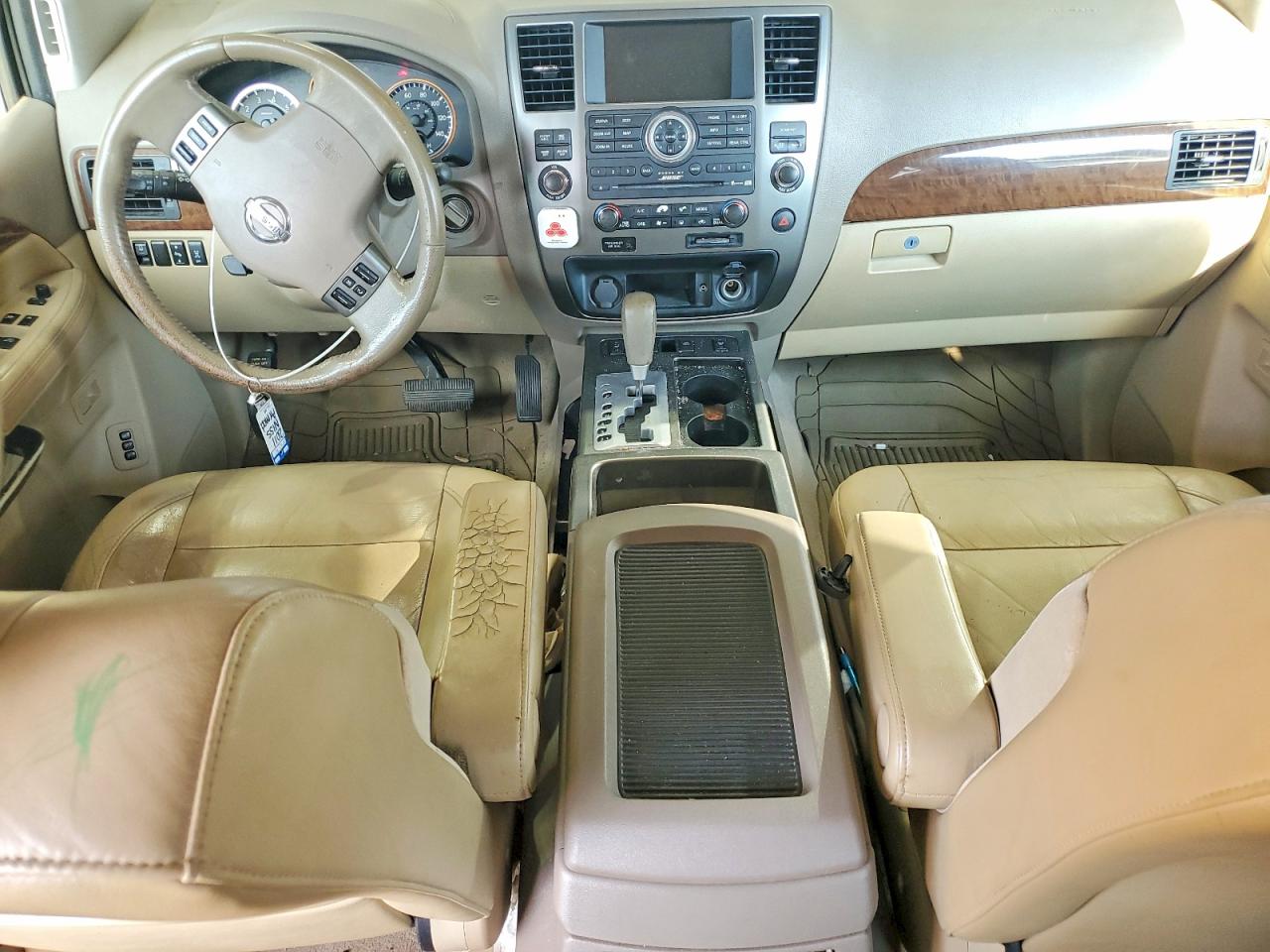 2011 Nissan Armada Platinum White vin: 5N1BA0NFXBN610153