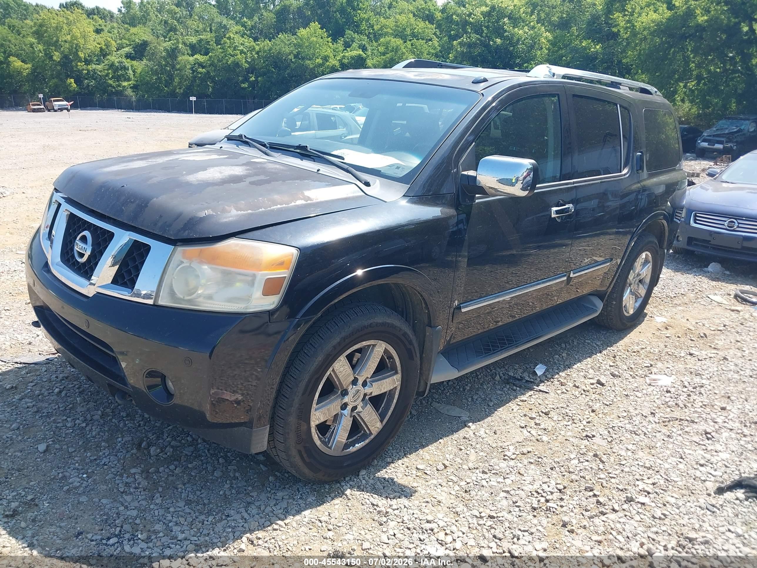 2012 Nissan Armada Platinum Black vin: 5N1BA0NFXCN604371