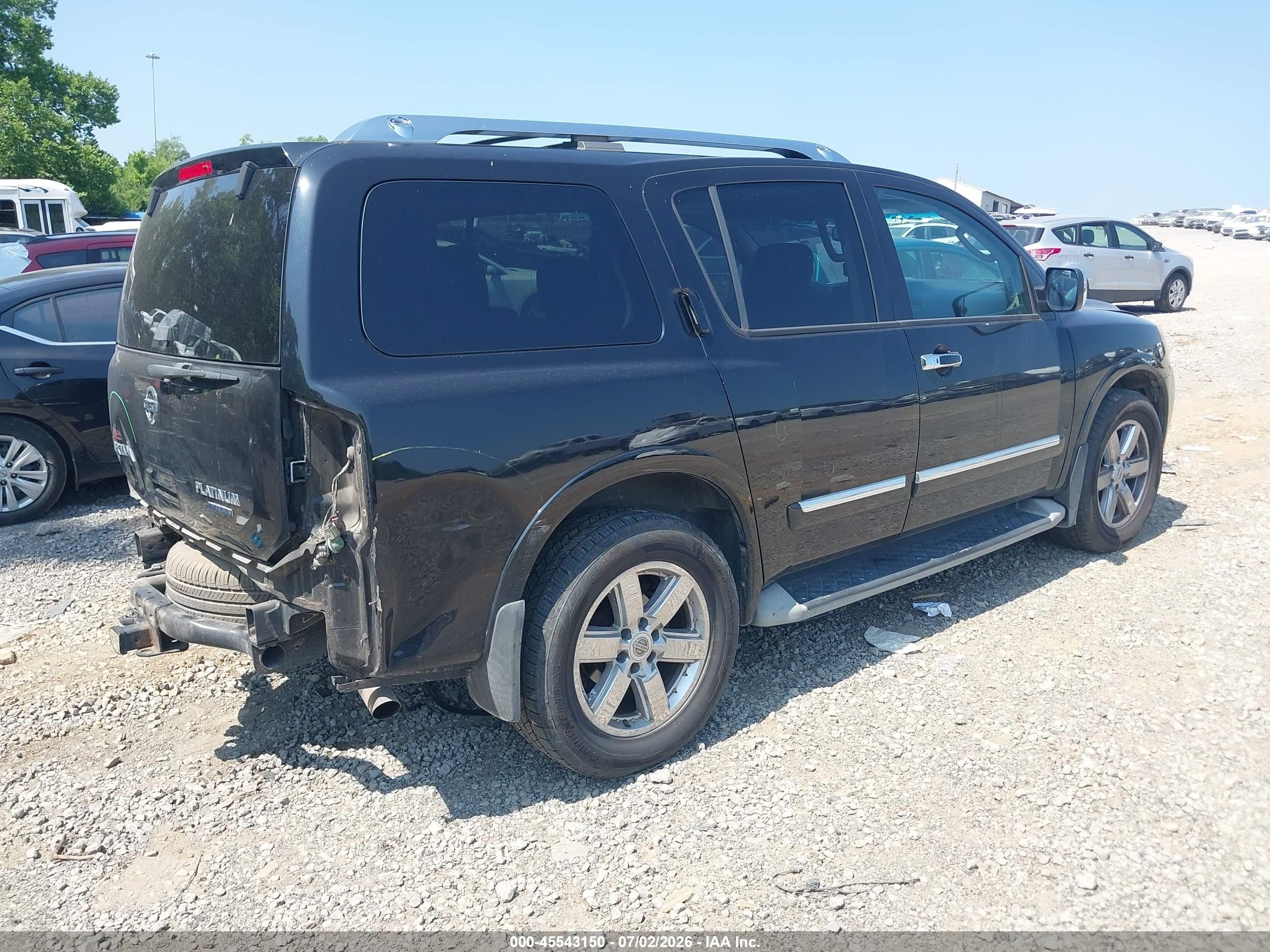 2012 Nissan Armada Platinum Black vin: 5N1BA0NFXCN604371