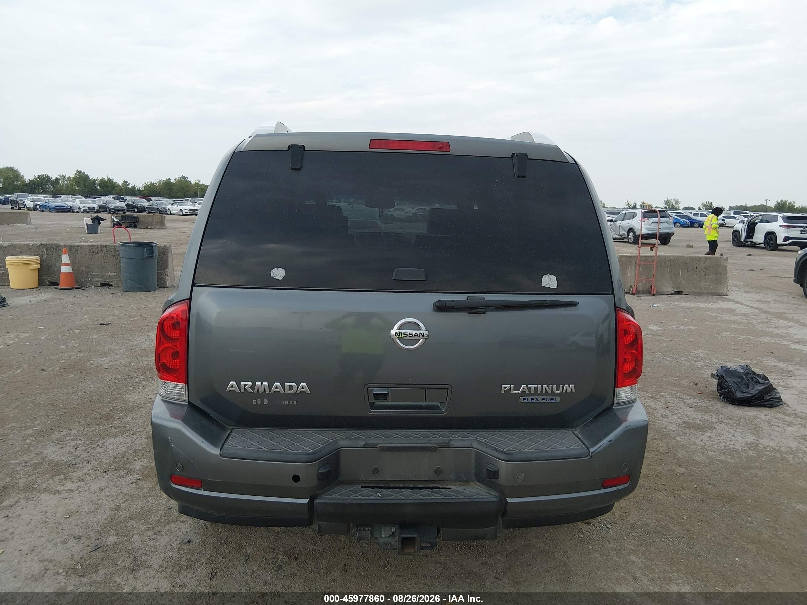 2013 Nissan Armada Platinum Серый vin: 5N1BA0NFXDN604923