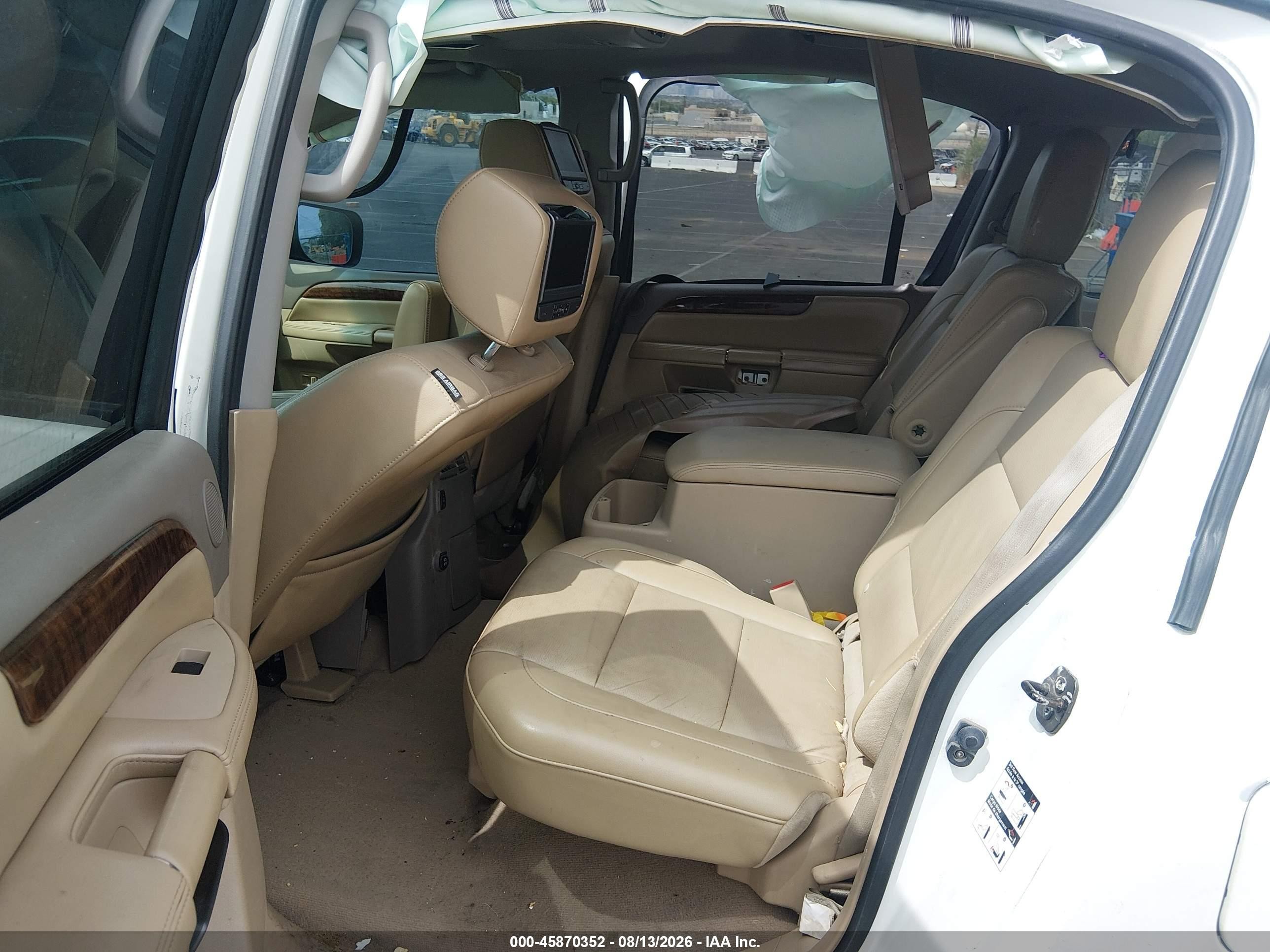 2013 Nissan Armada Platinum Белый vin: 5N1BA0NFXDN615663