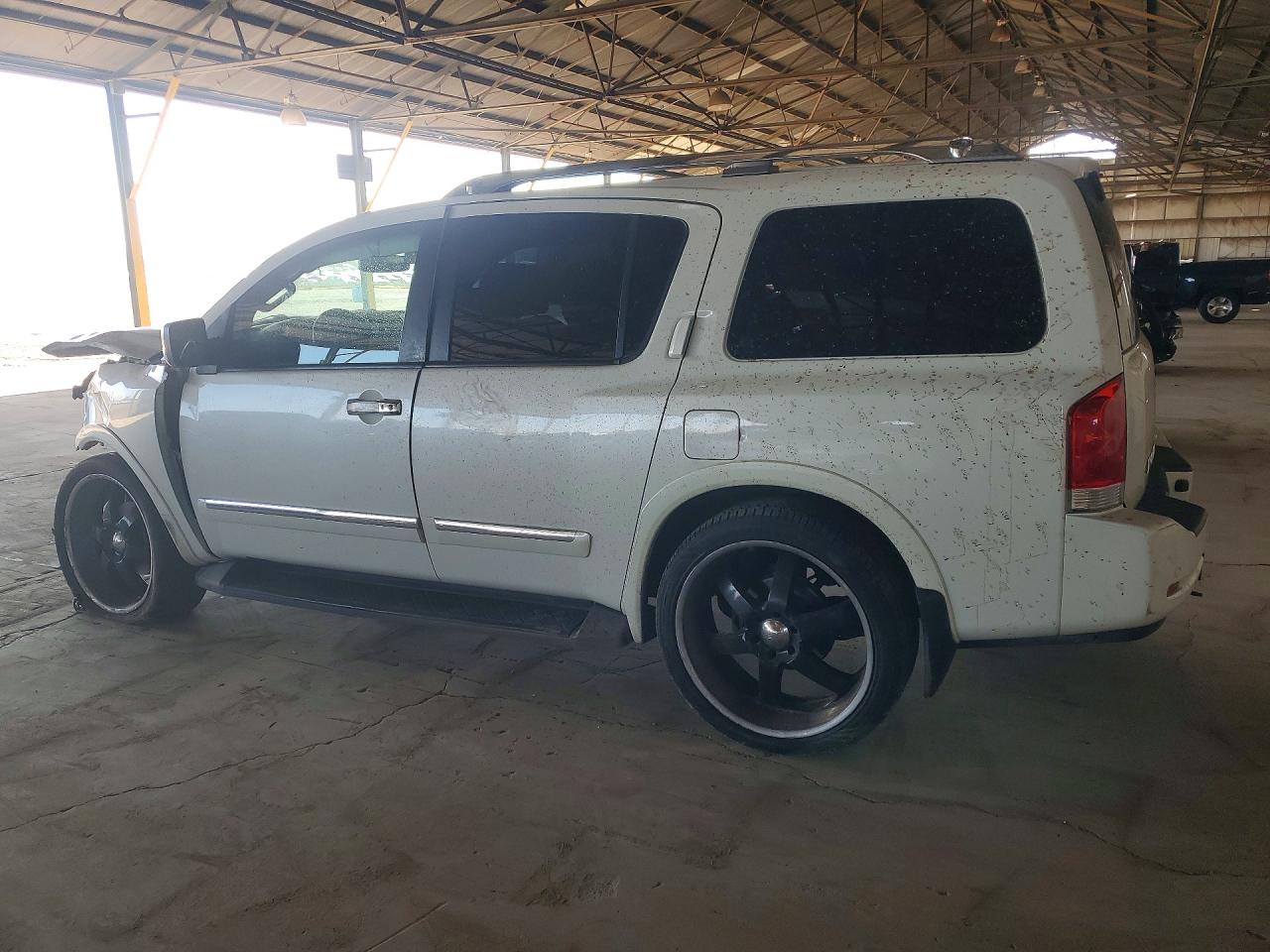 2015 Nissan Armada Platinum White vin: 5N1BA0NFXFN609011