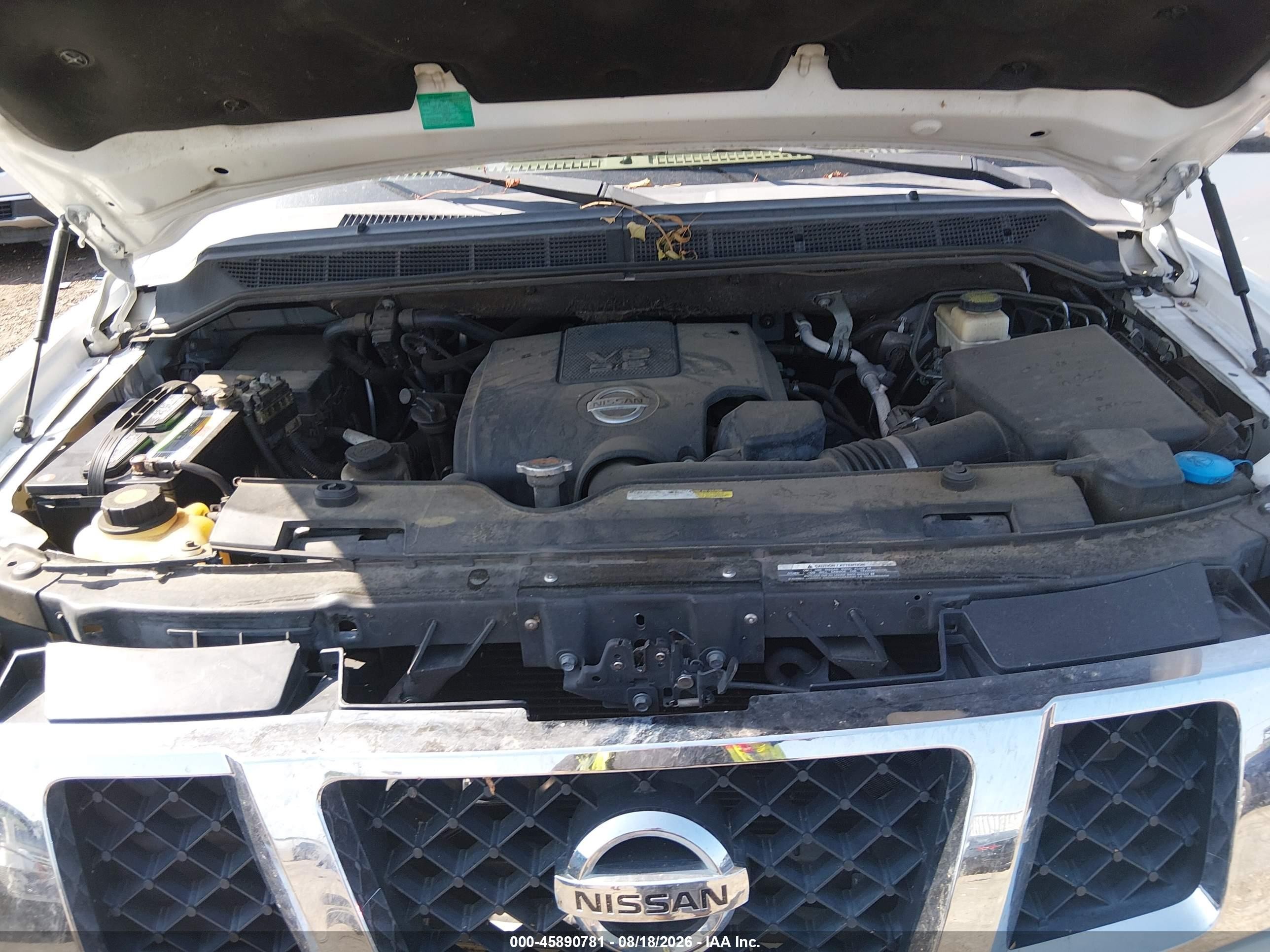 2015 Nissan Armada Platinum White vin: 5N1BA0NFXFN611759