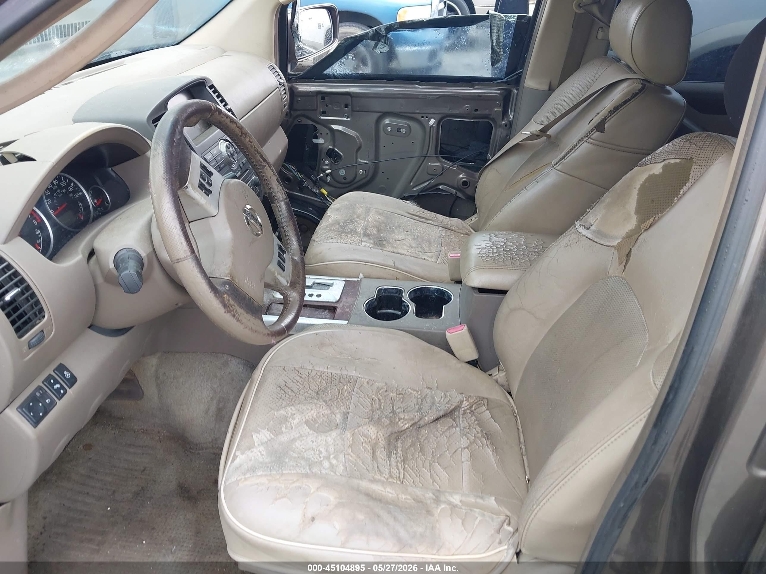 2008 Nissan Pathfinder Le V8 Brown vin: 5N1BR18A48C601600