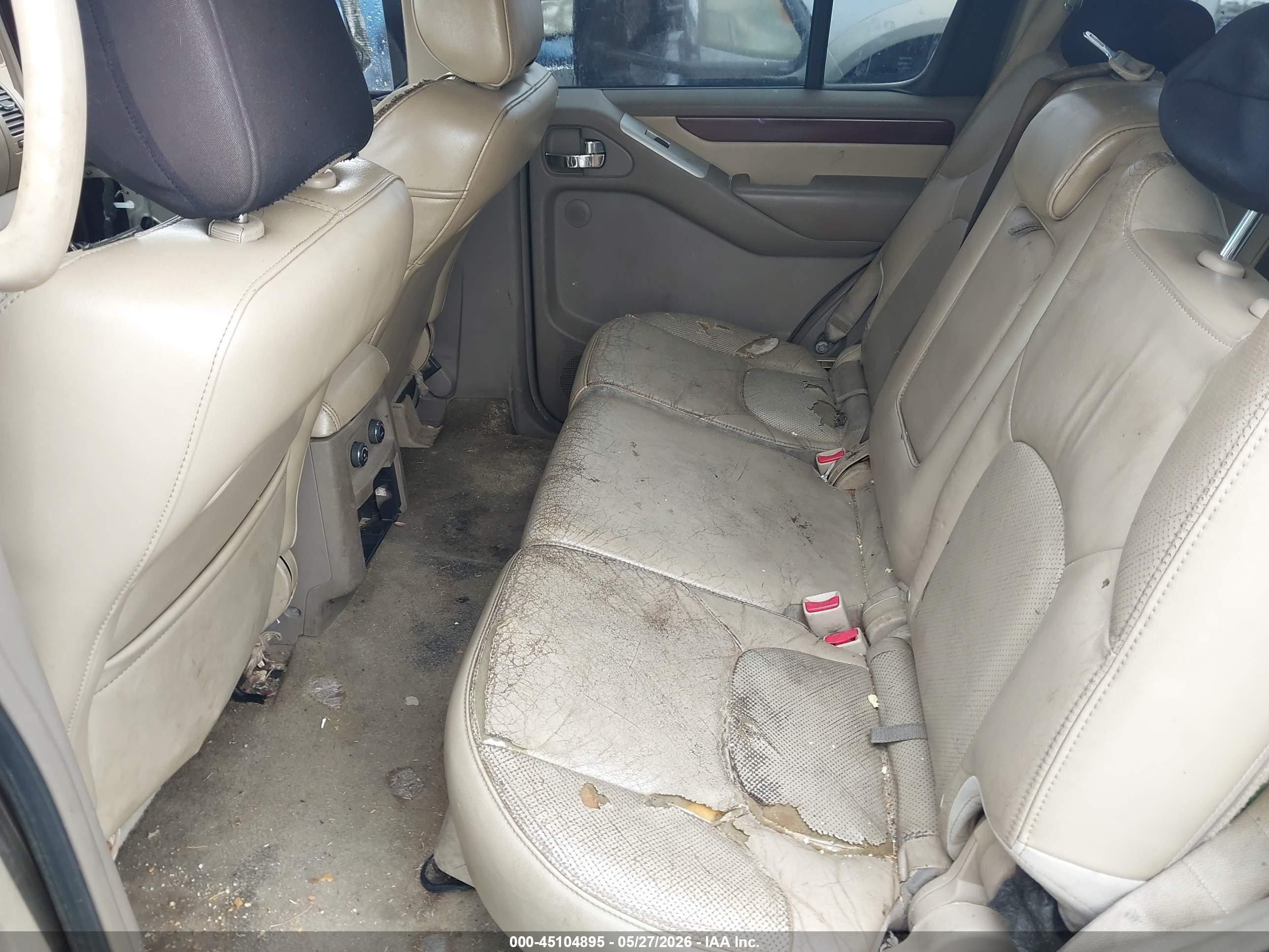 2008 Nissan Pathfinder Le V8 Brown vin: 5N1BR18A48C601600
