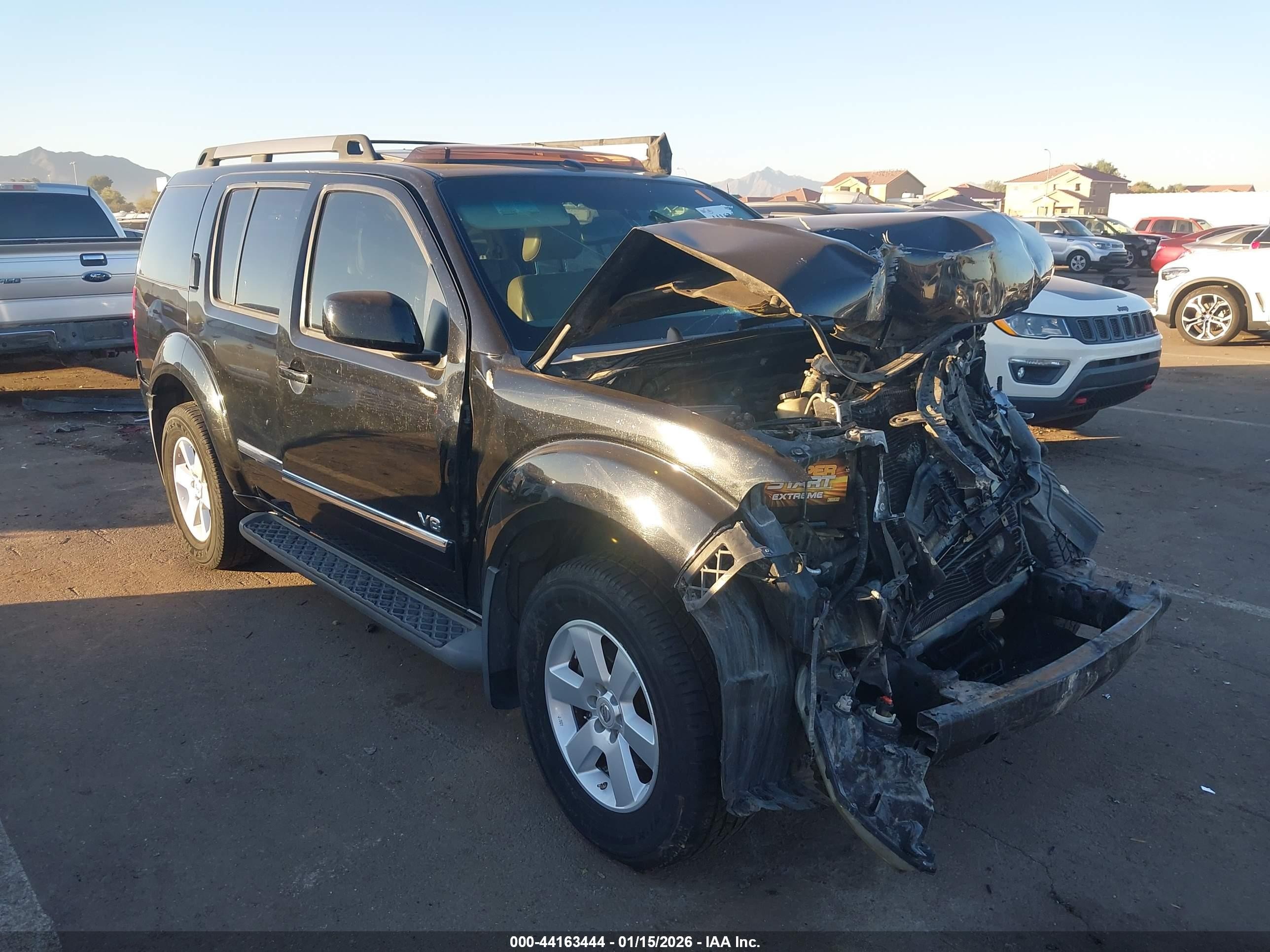 2008 Nissan Pathfinder Le V8 Black vin: 5N1BR18A78C609836