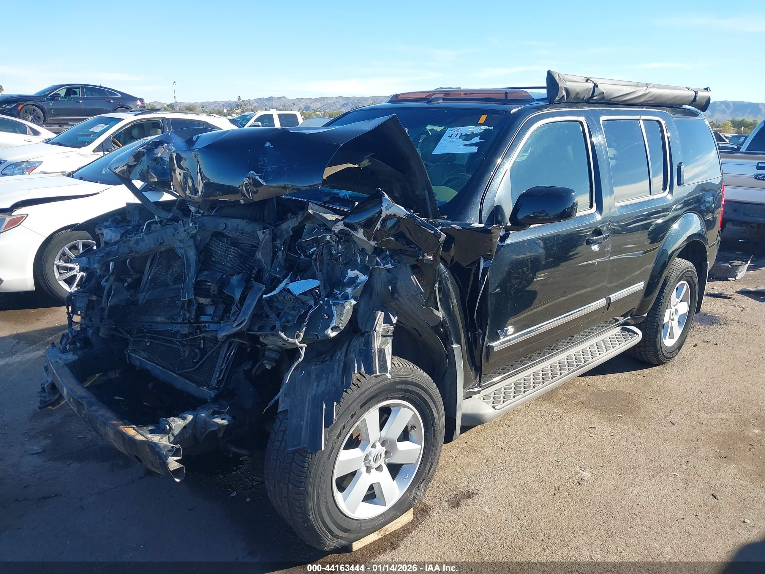 2008 Nissan Pathfinder Le V8 Черный vin: 5N1BR18A78C609836