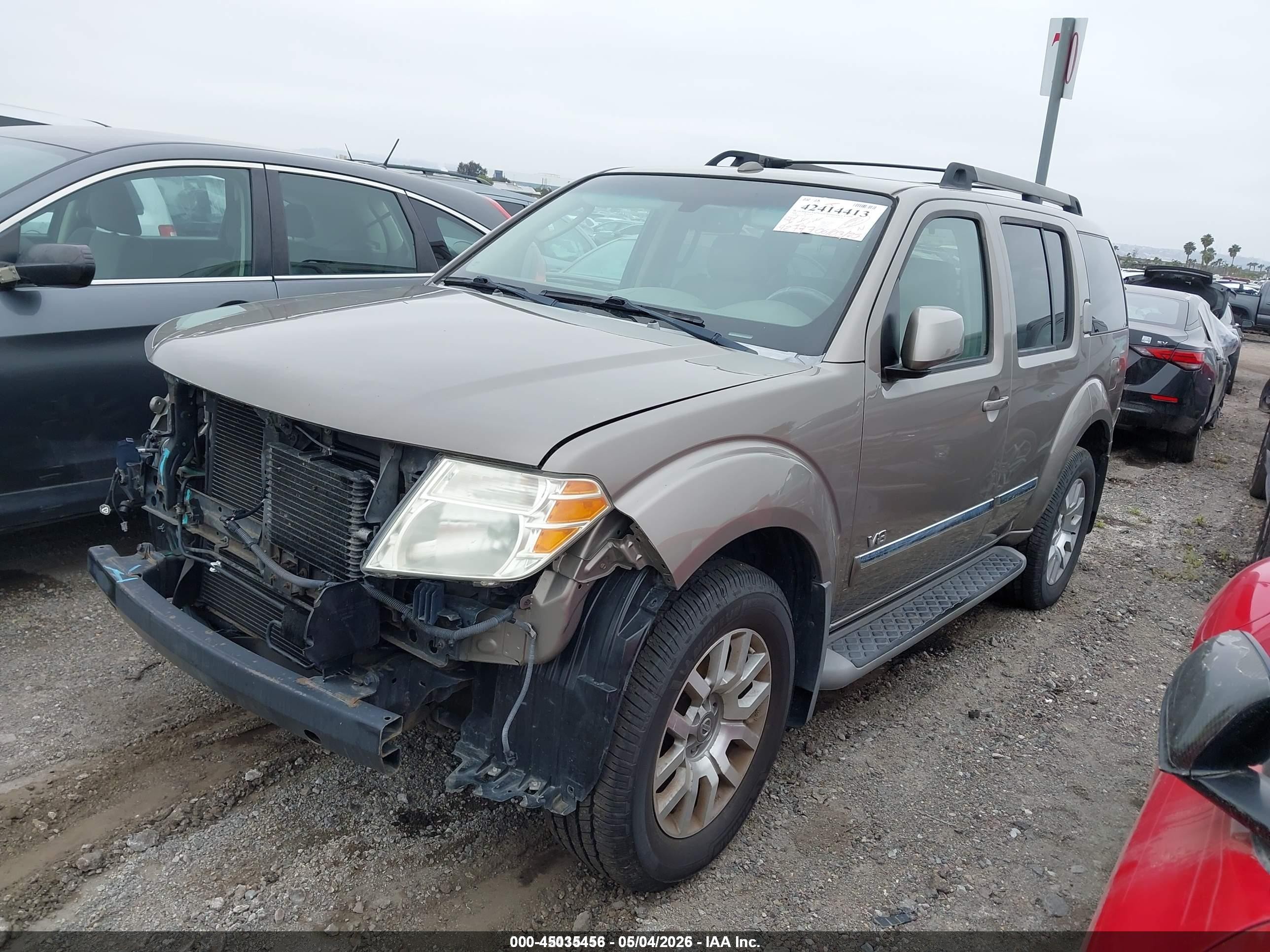 2008 Nissan Pathfinder Le V8 Gray vin: 5N1BR18A78C631710